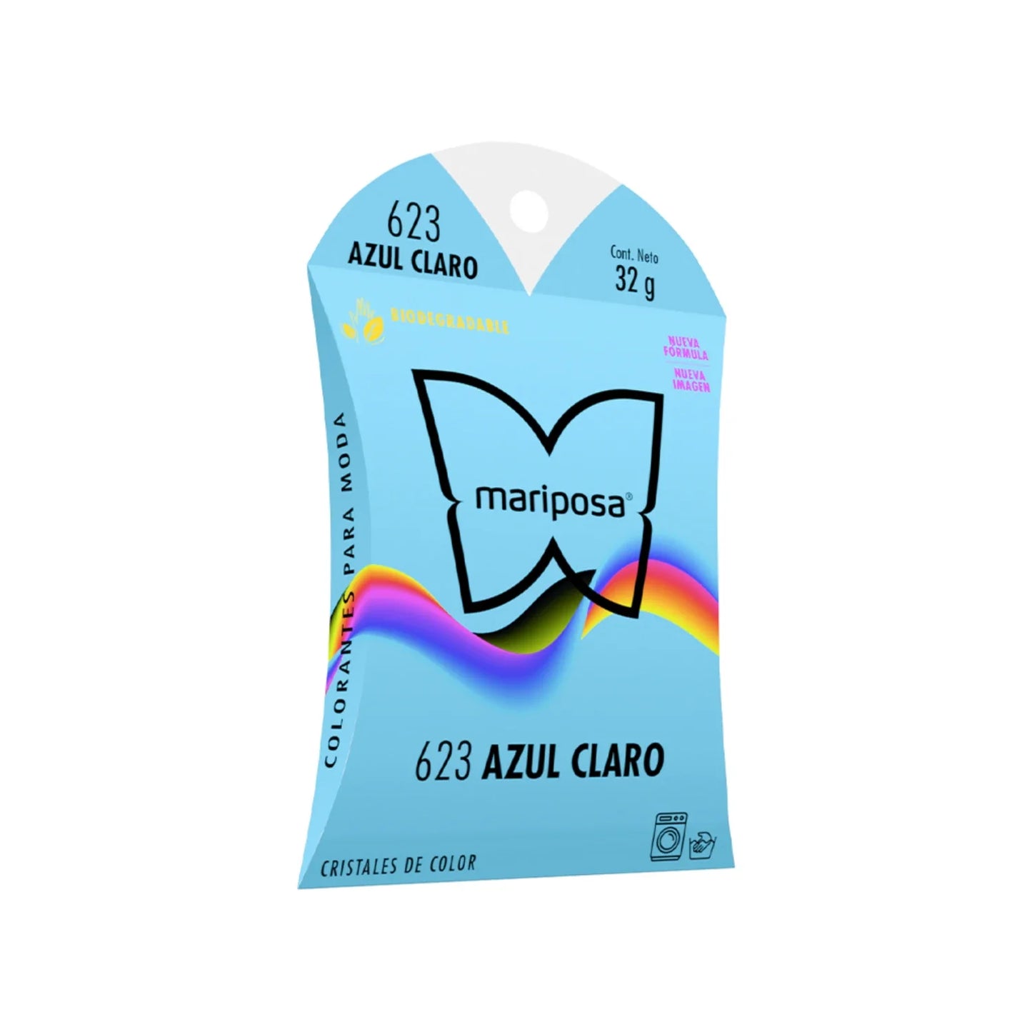 Colorante azul claro cristales Mariposa 623