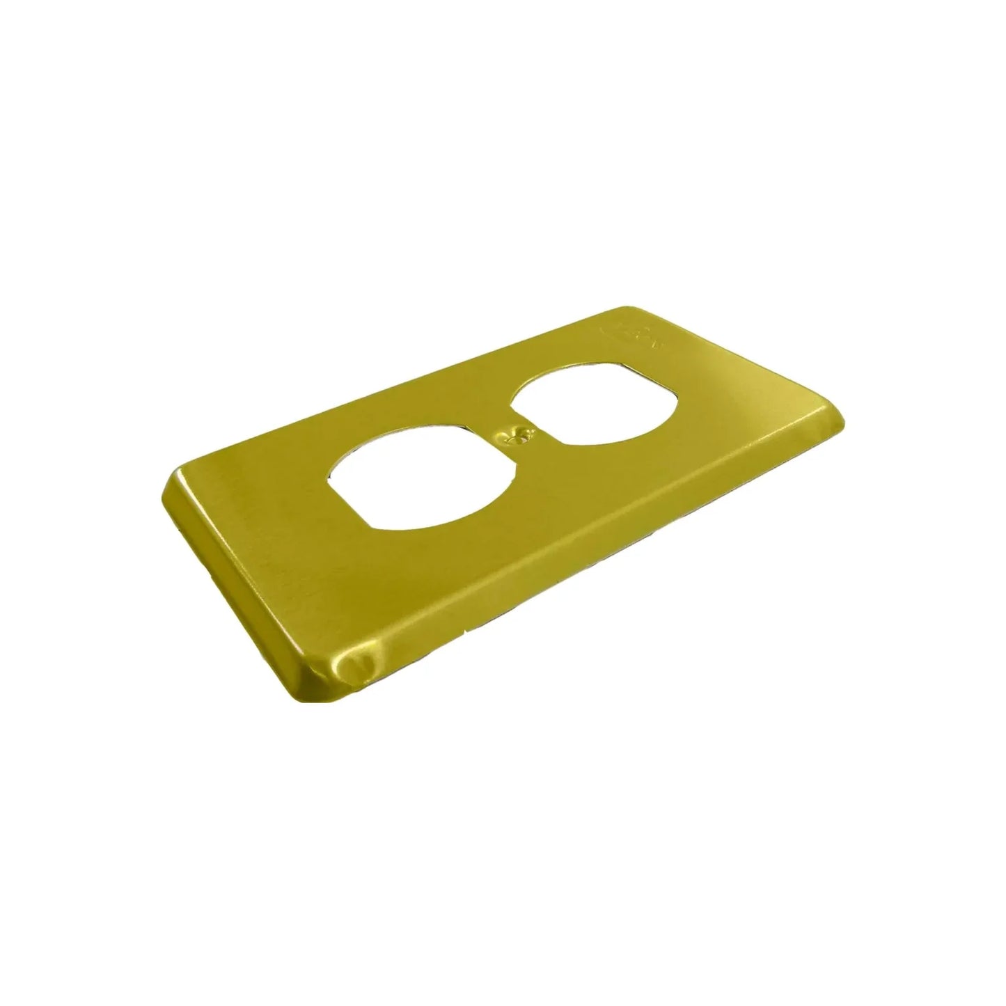 Placa dúplex dorada León PAD