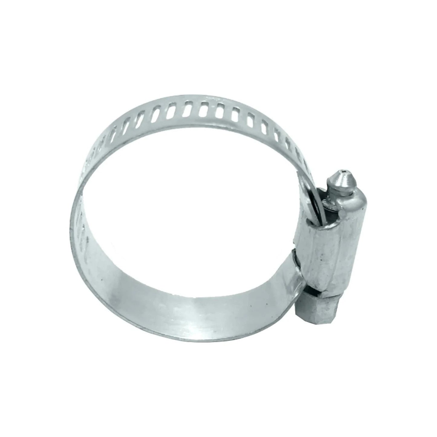 Abrazadera de manguera sin fin #16 1 1/2" de acero galvanizado, banda perforada ajustable