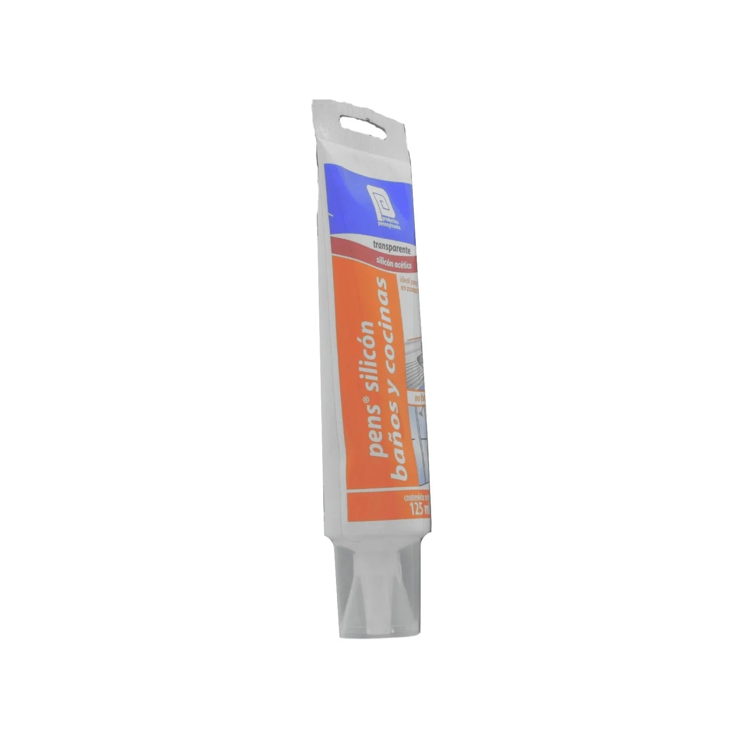 Silicón transparente pens para baños y cocinas 125ml sellador acético antihongos