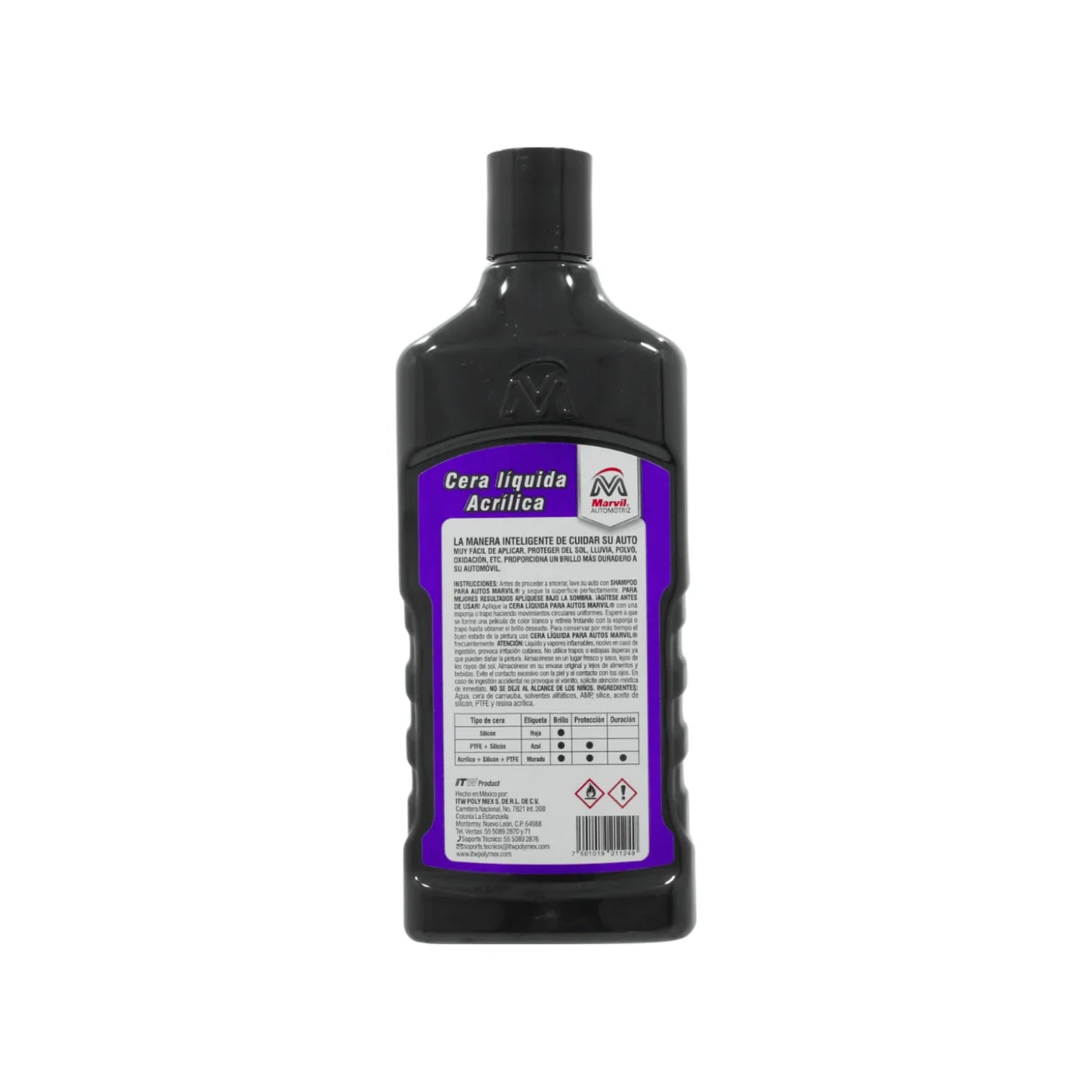 Cera líquida con acrílico 473 ml violeta Marvil 111124
