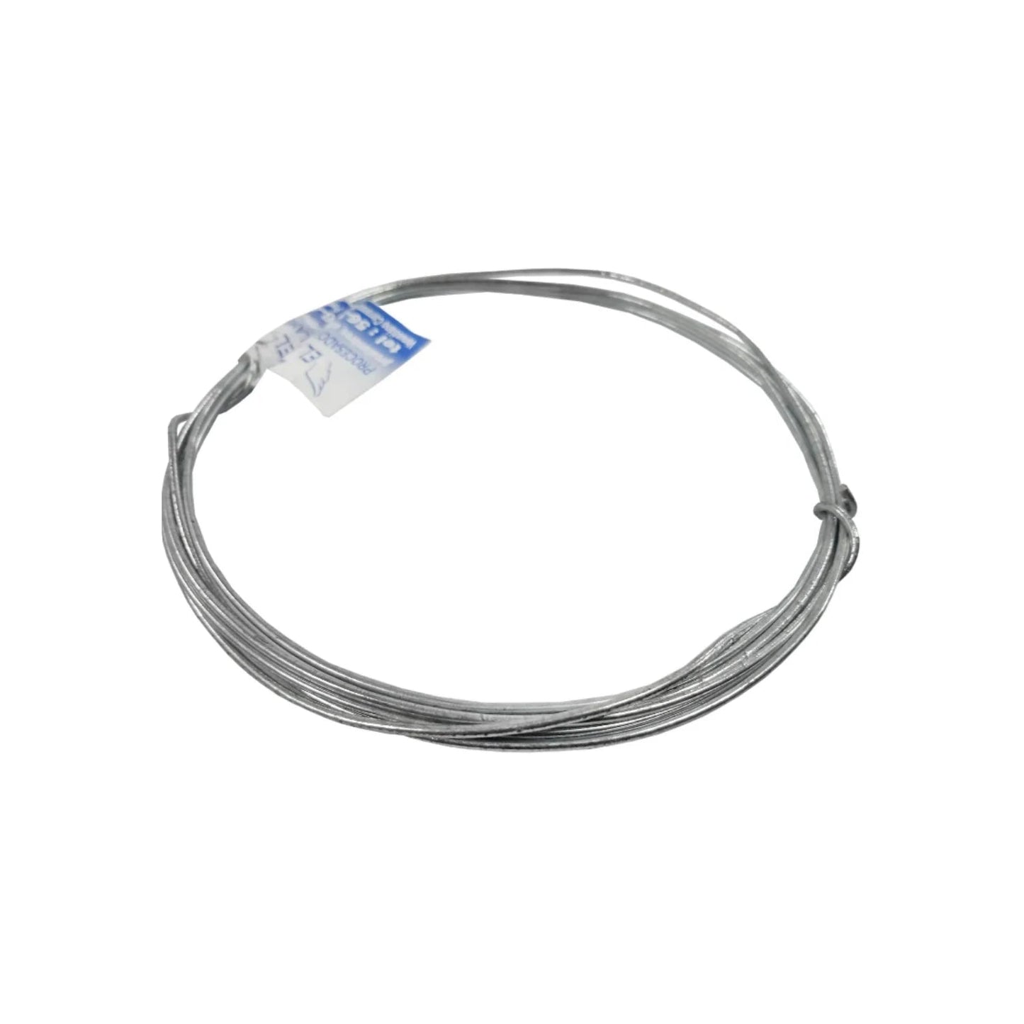 Alambre galvanizado calibre 18 en rollito marca El Ángel, color plateado