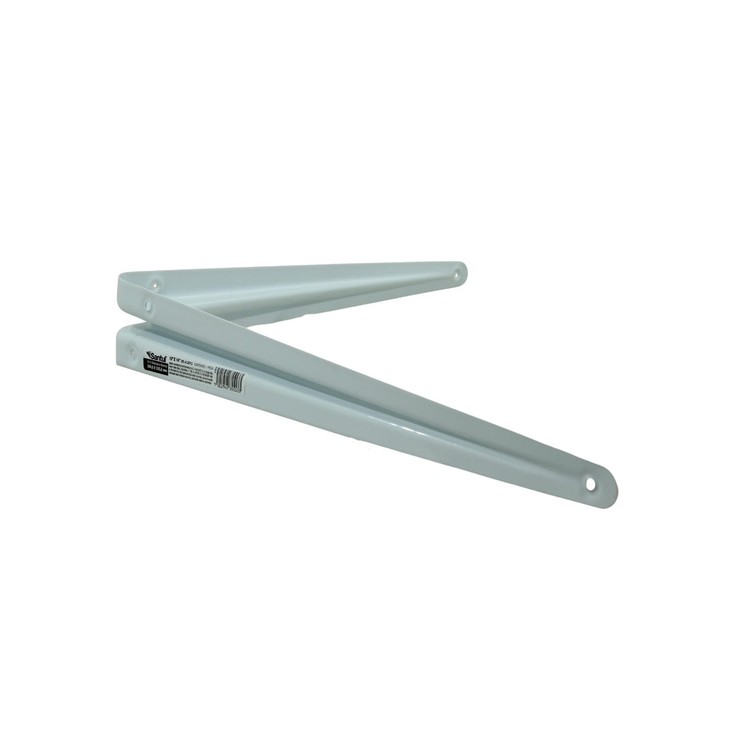 Ménsula Santul de acero blanca 12x14 pulgadas para instalar repisas o estantes