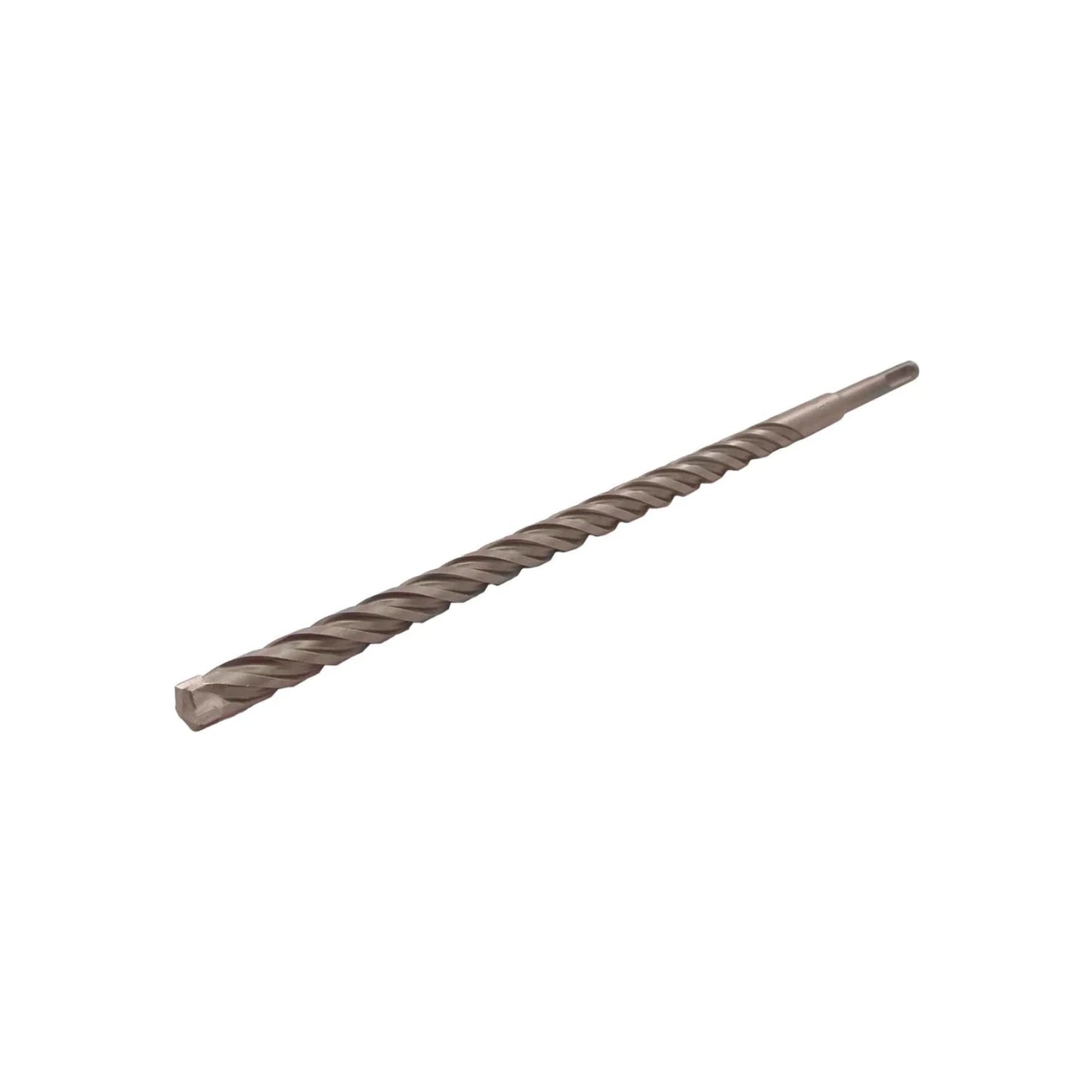 Broca SDS plus de alta resistencia para taladro percutor, ideal para perforar concreto, ladrillo y mampostería.