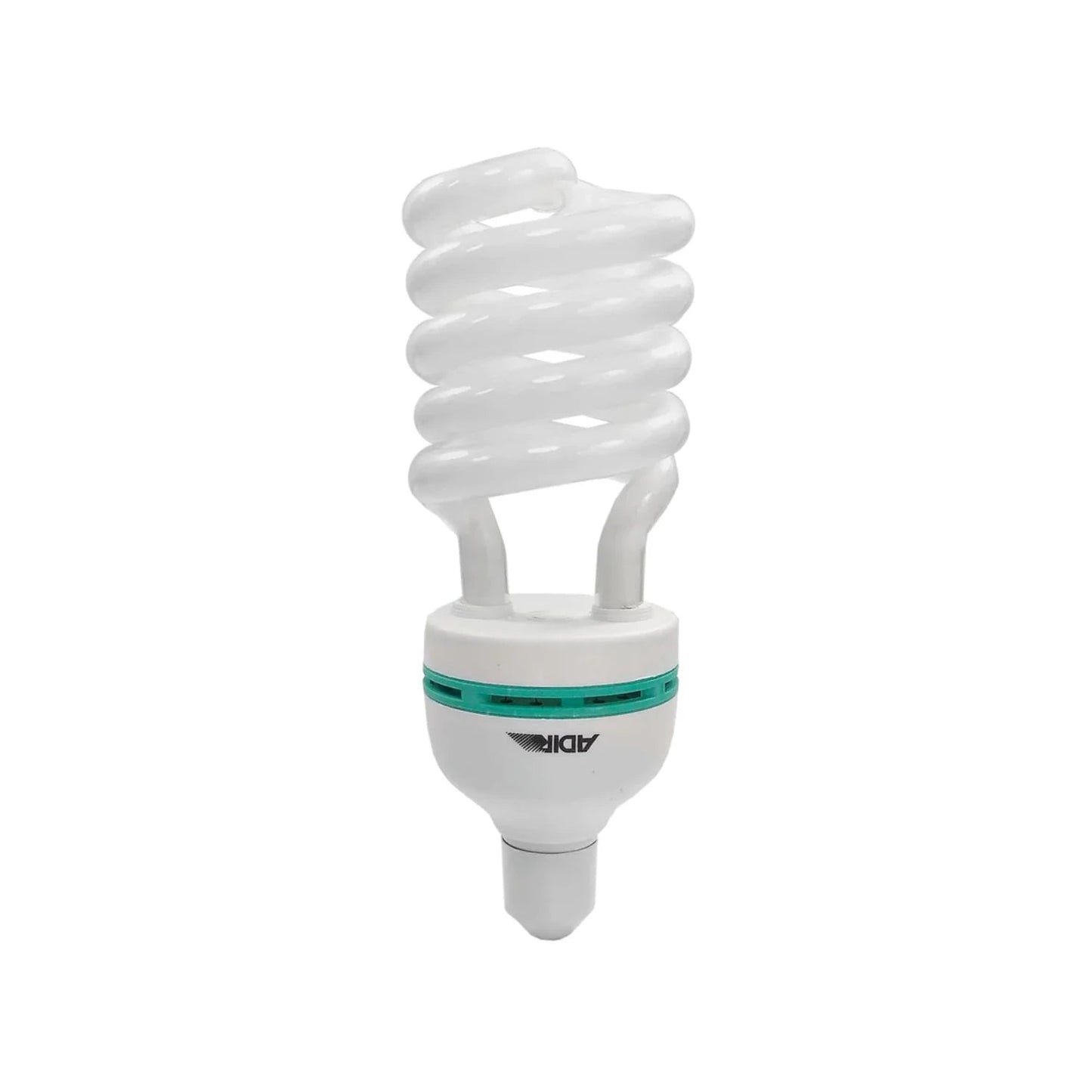 Lámpara espiral ahorradora Adir 45W, blanca con banda verde, luz fría para iluminación eficiente