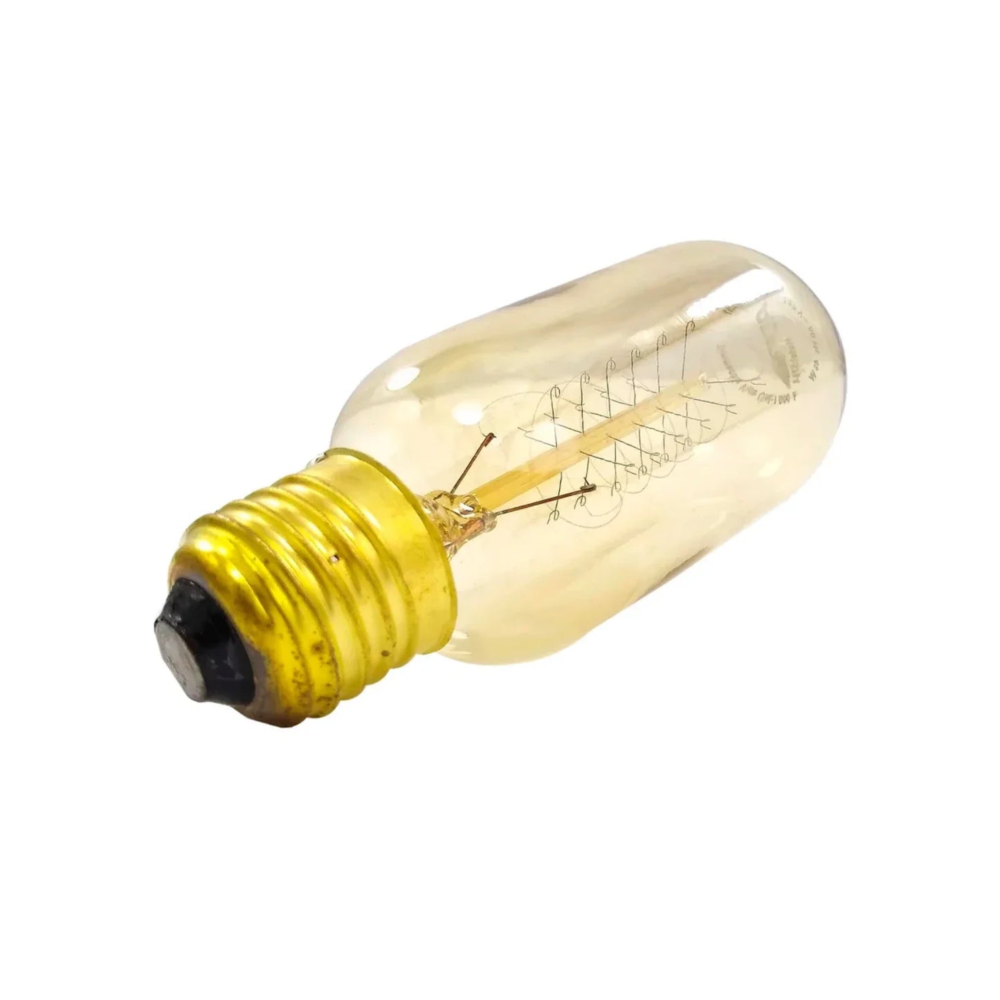 Lámpara vintage 40 W incandescente ámbar filamento de carbón t45 Adir 5764
