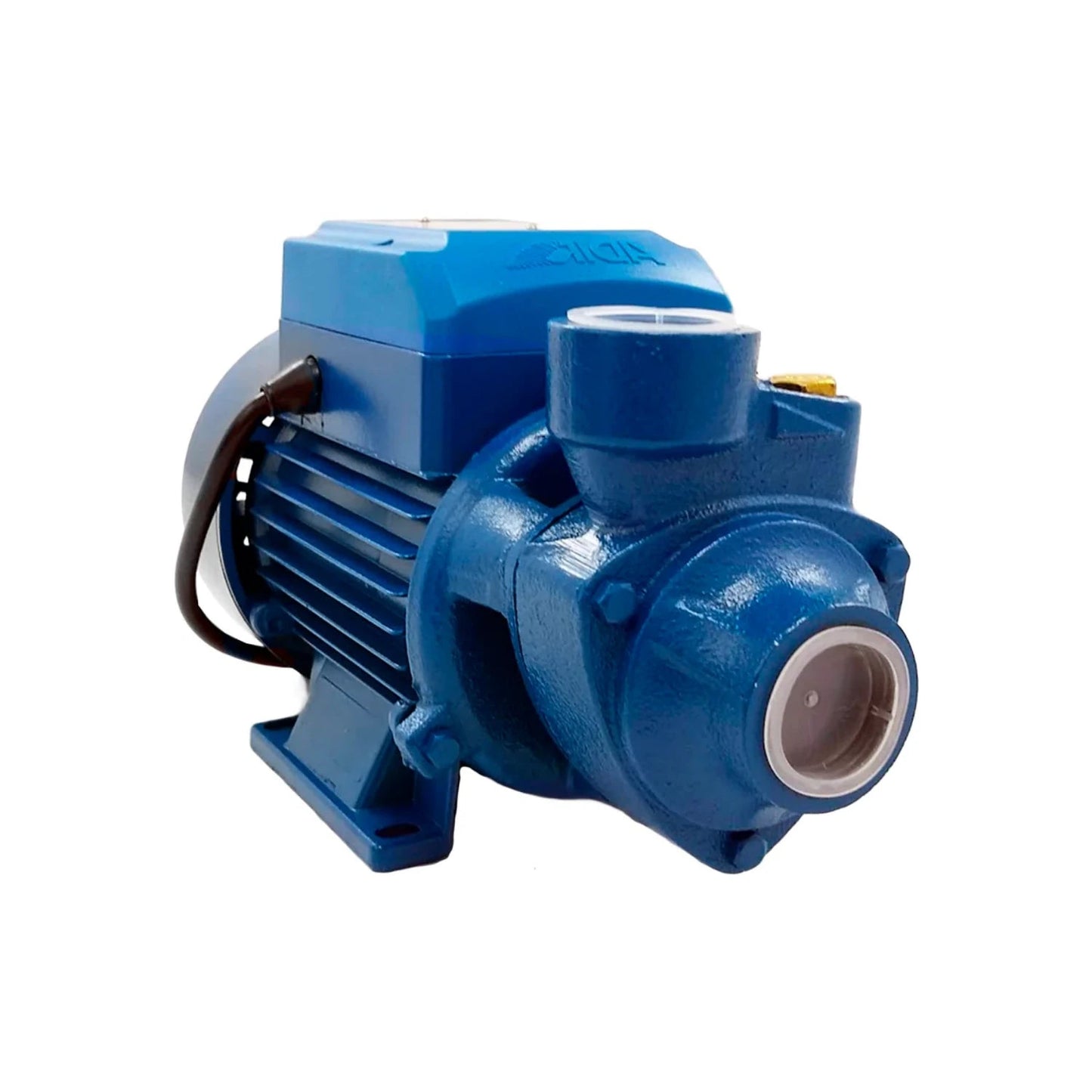 Bomba periférica Adir 1/2 HP azul, compacta para suministro y aumento de presión de agua.