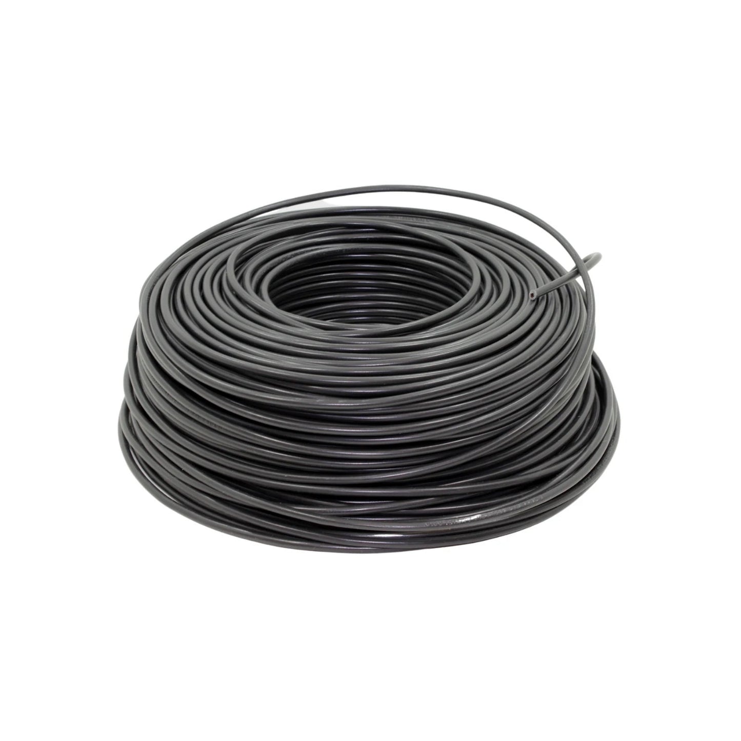 Rollo de cable eléctrico negro calibre 14, 100 metros para instalaciones eléctricas