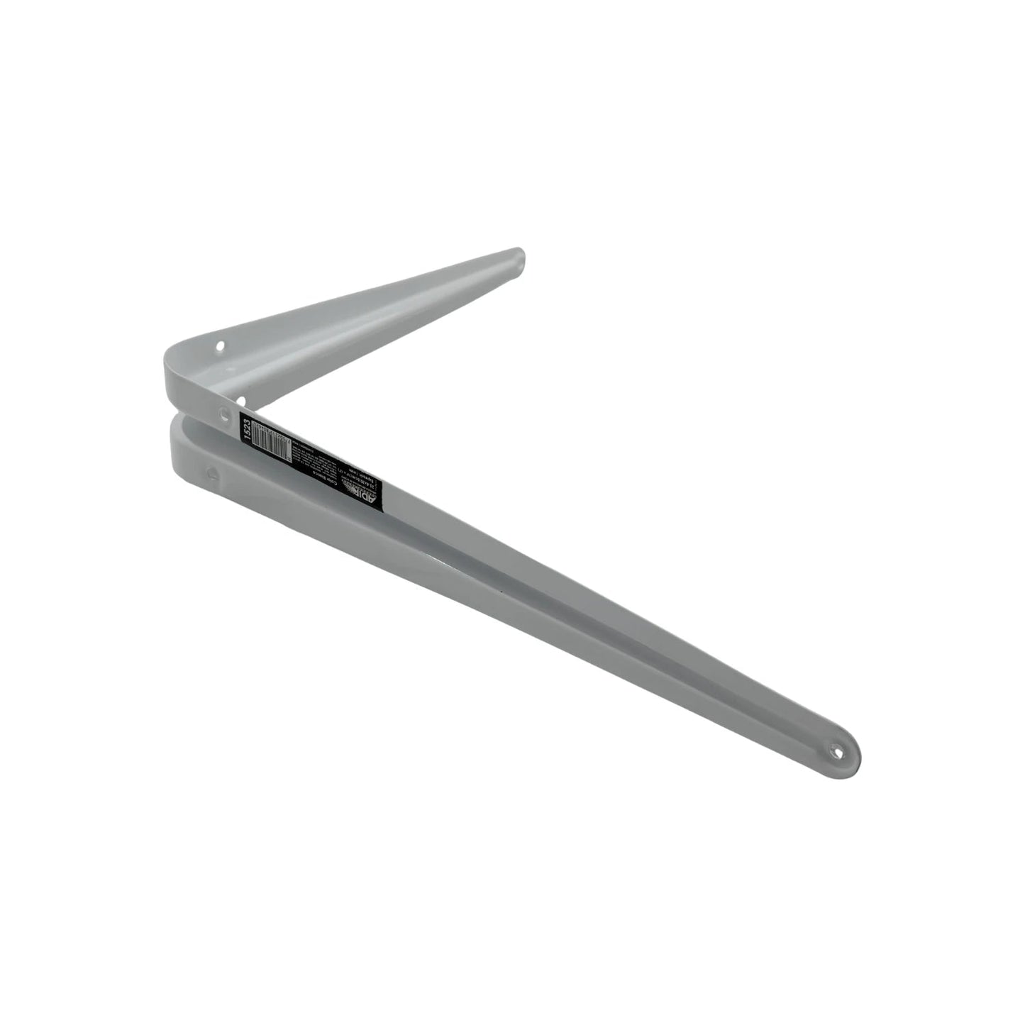 Ménsula Adir blanca 10x12 pulgadas (25x30 cm) para soporte de repisa o estante metálico