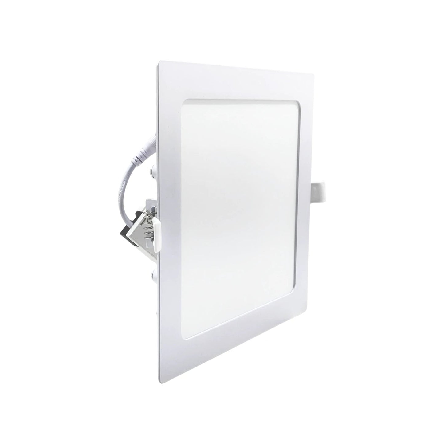 Panel LED cuadrado empotrable blanco de 15W para iluminación de techo falso