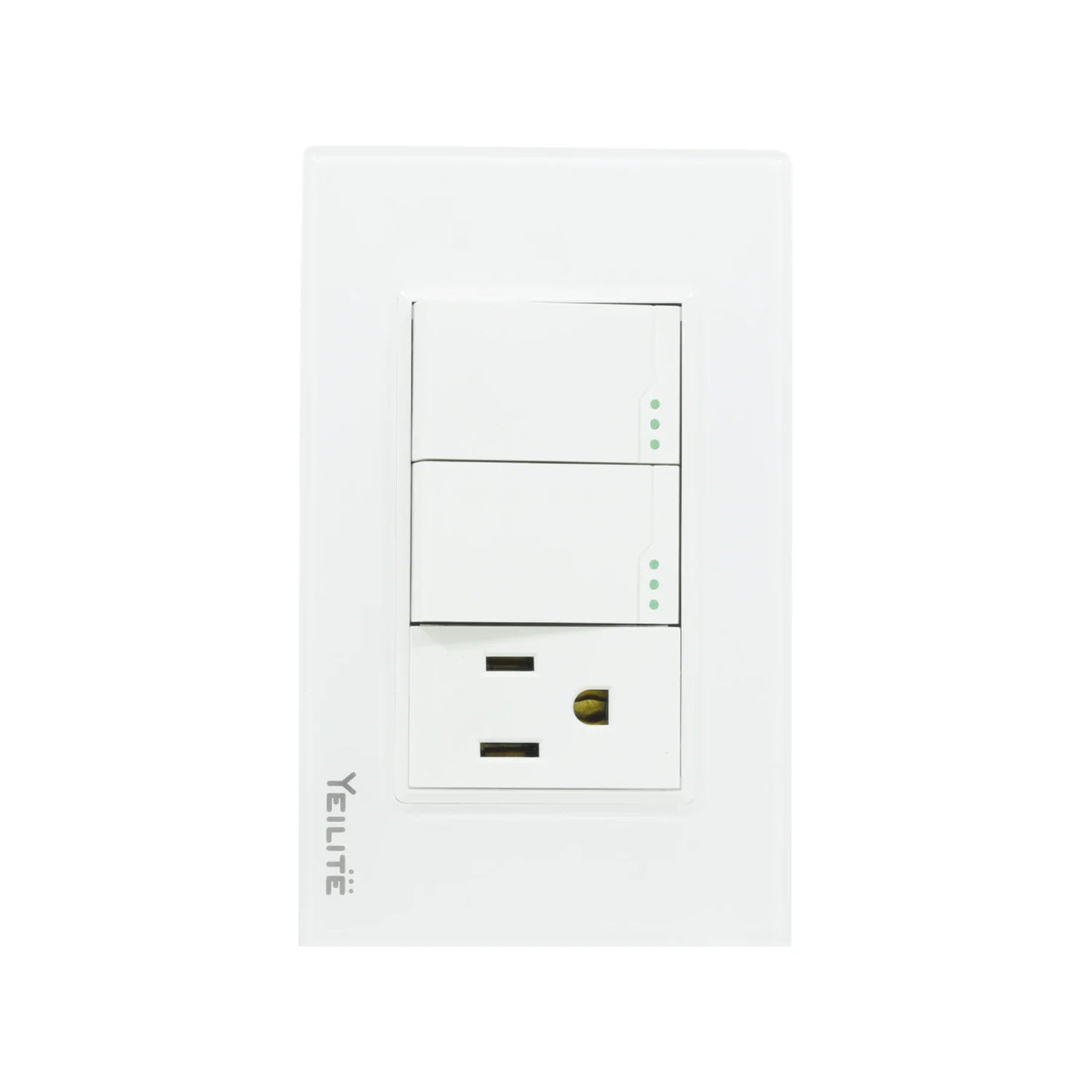 Placa 2 apagador /1 contacto cristal Yeilite 921538 sicilia