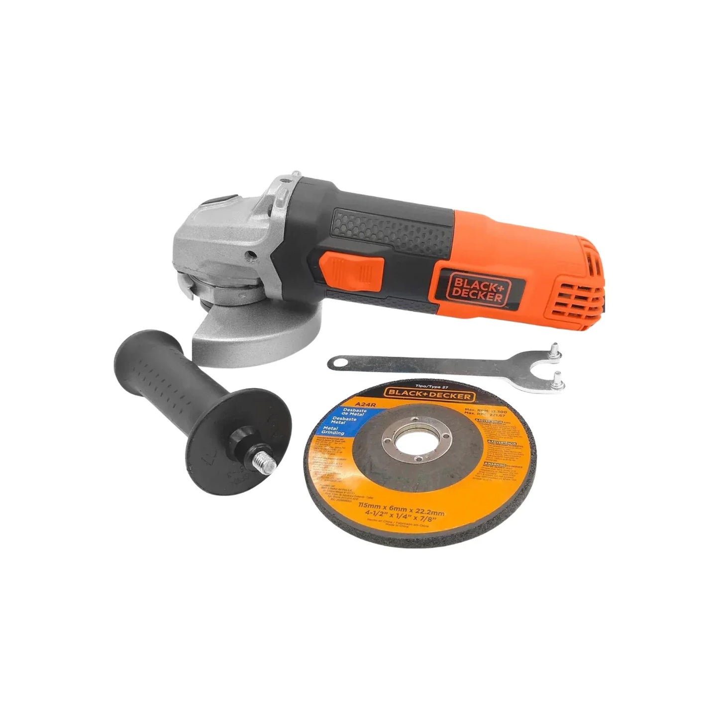 Esmeriladora 4 1/2" de 820 W Black+Decker G720