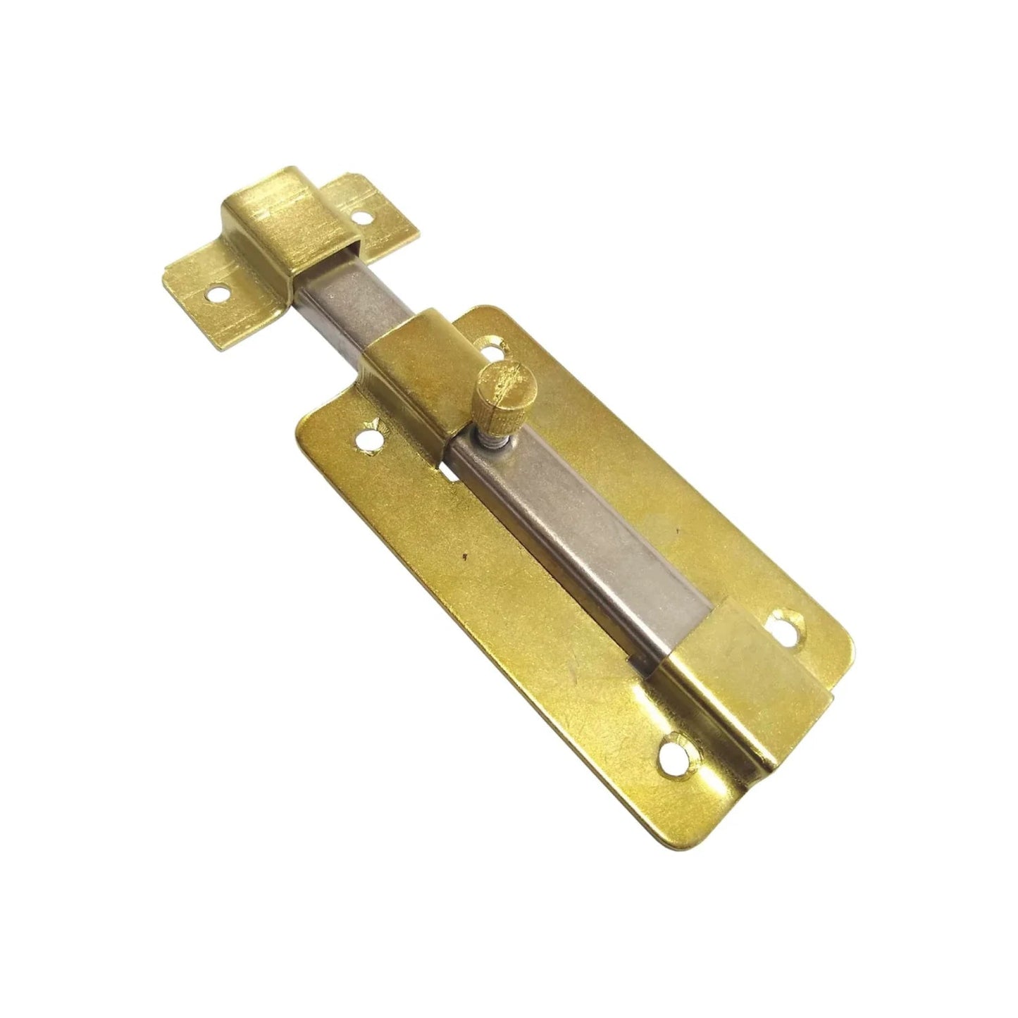 Pasador corredero dorado de latón liso para puertas y ventanas