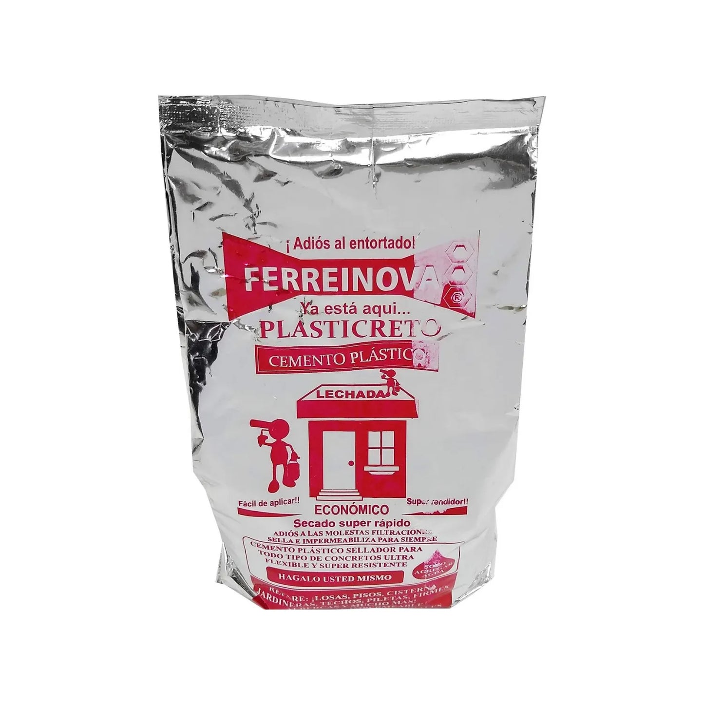 Plasticreto impermeabilizante rojo 1 kg Ferreinova