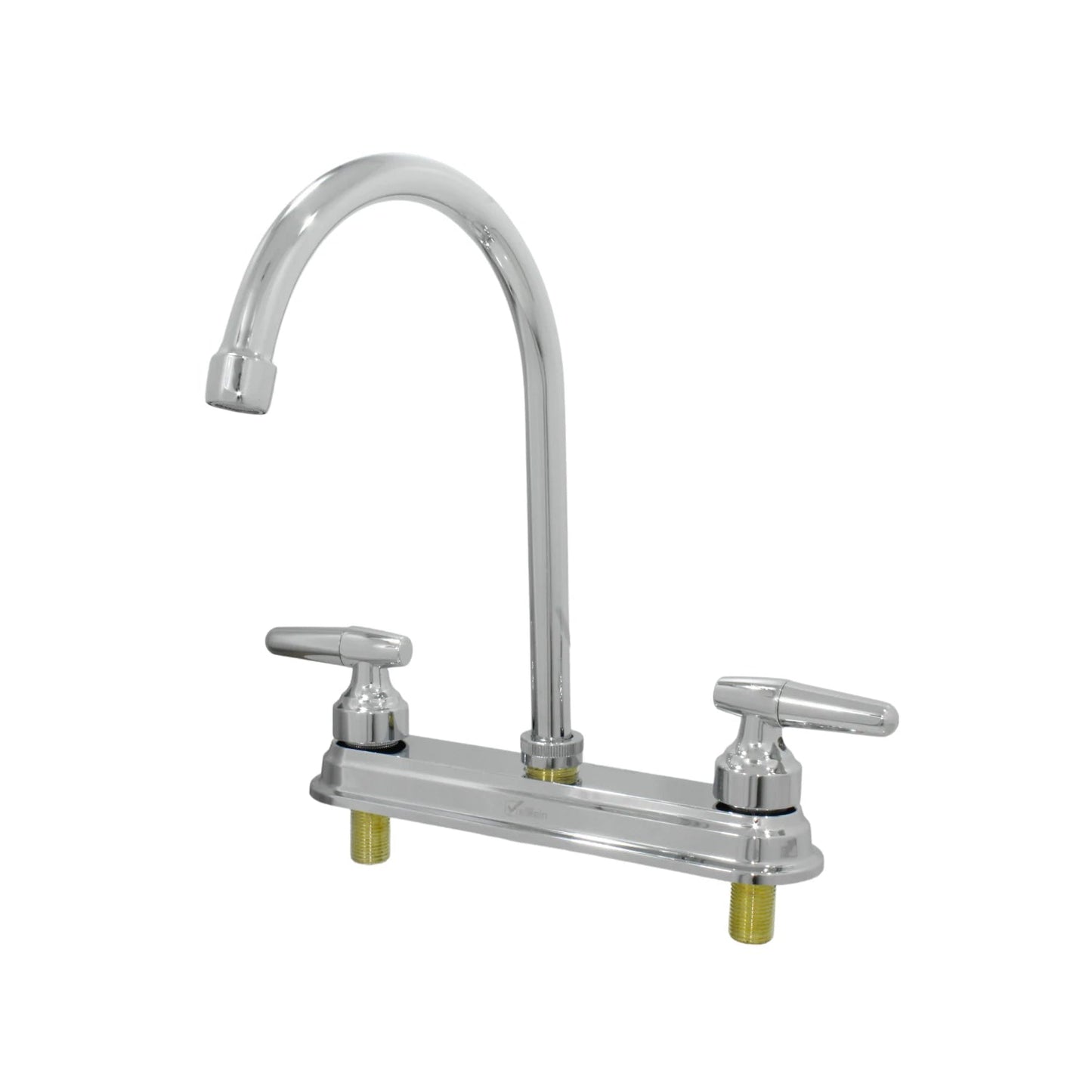 Mezcladora de fregadero Valmain cromada 8 pulgadas con caño alto y dos manijas