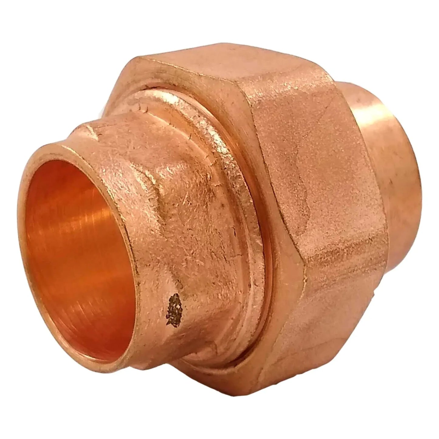 Tuerca unión soldable de cobre, conector para tuberías de plomería