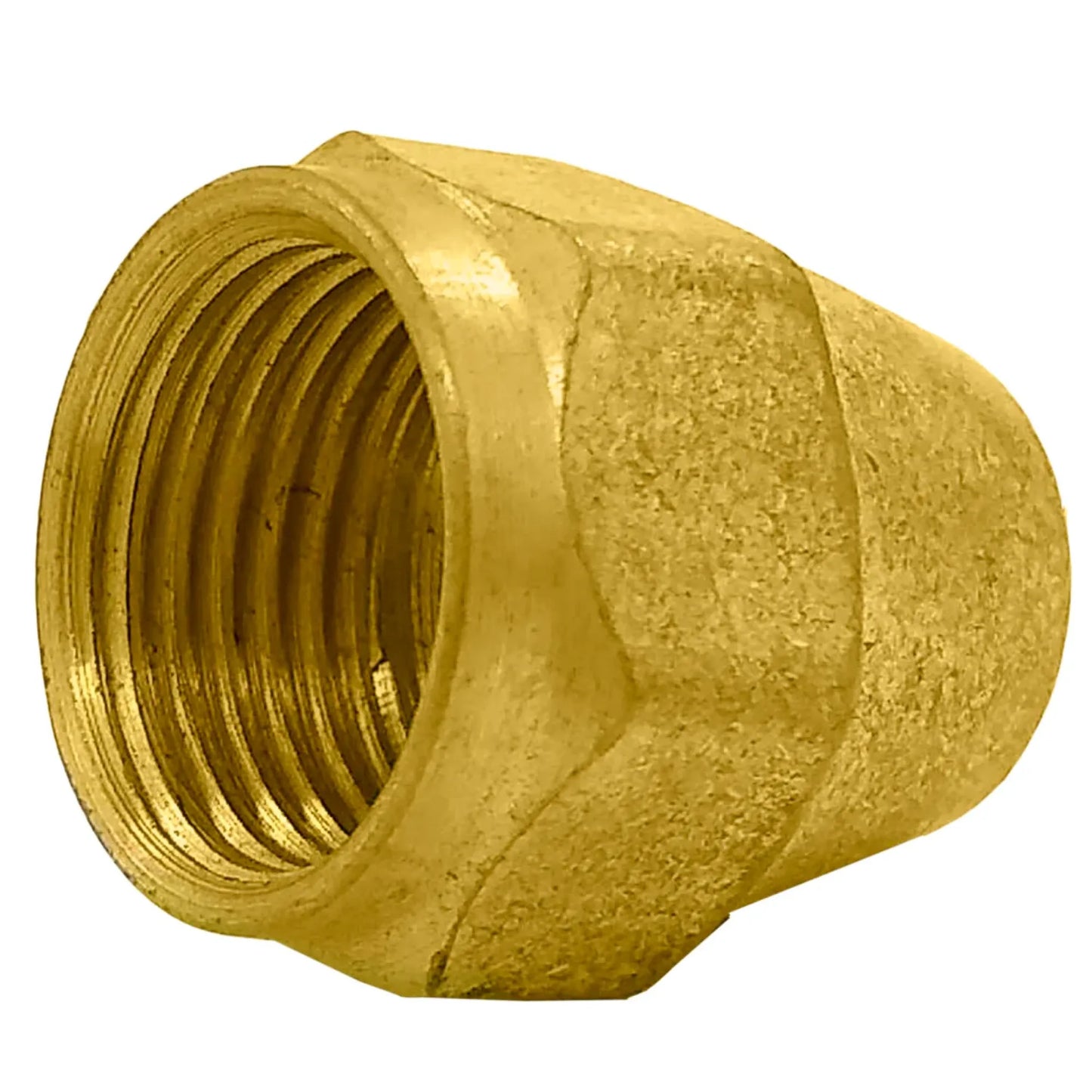 Tuerca cónica de latón 3/8" roscada para fontanería y conexiones de gas duraderas