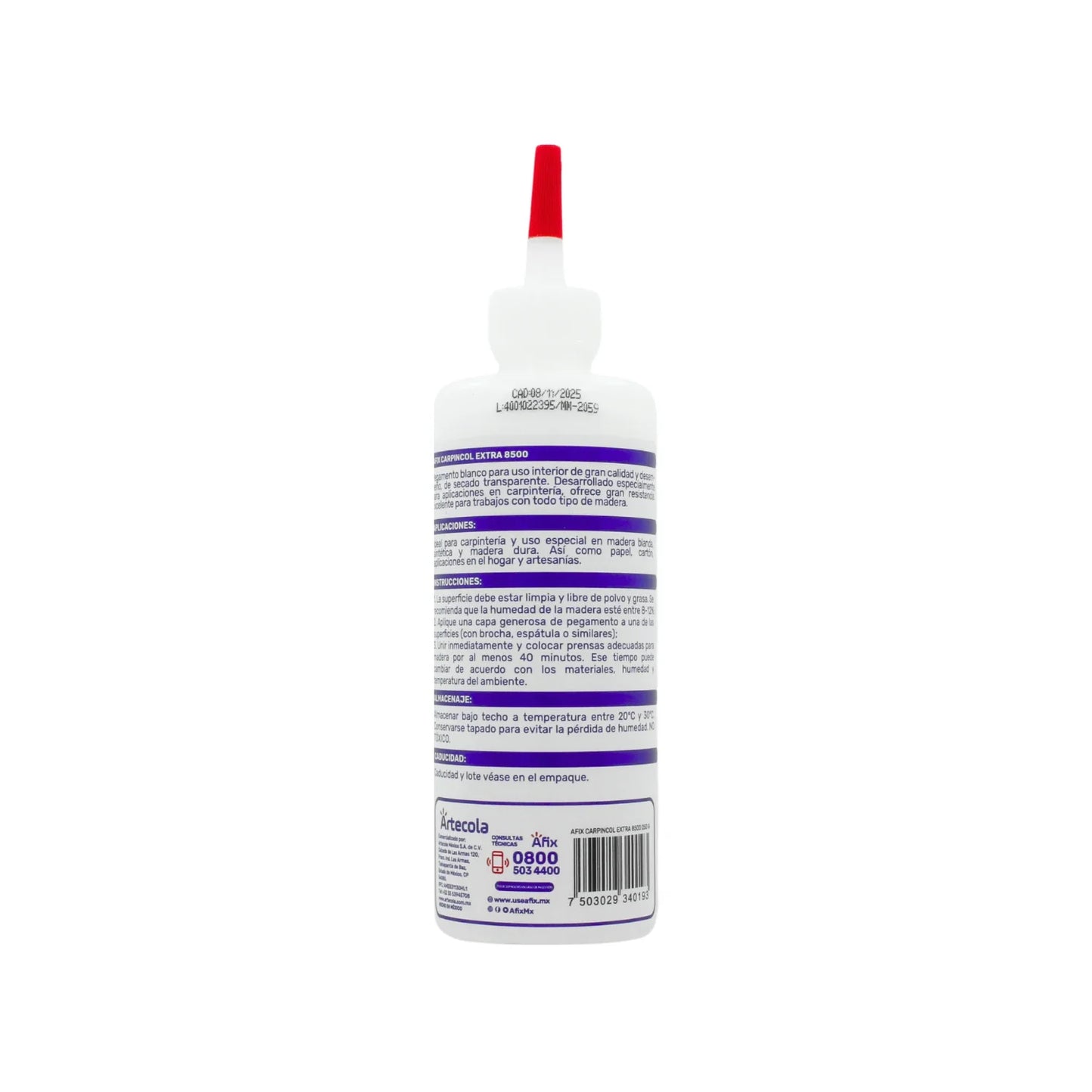Pegamento blanco 250 g 8500 Afix Carpincol 5400019