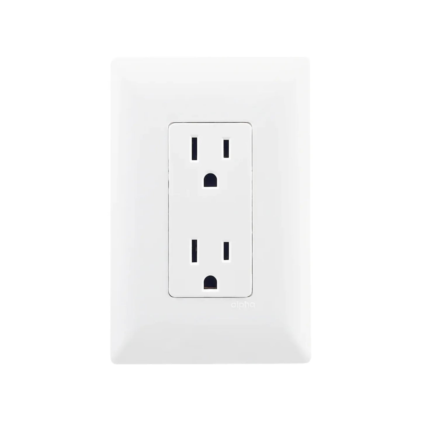 Placa contacto dúplex blanca Genlit GL-PKCDB