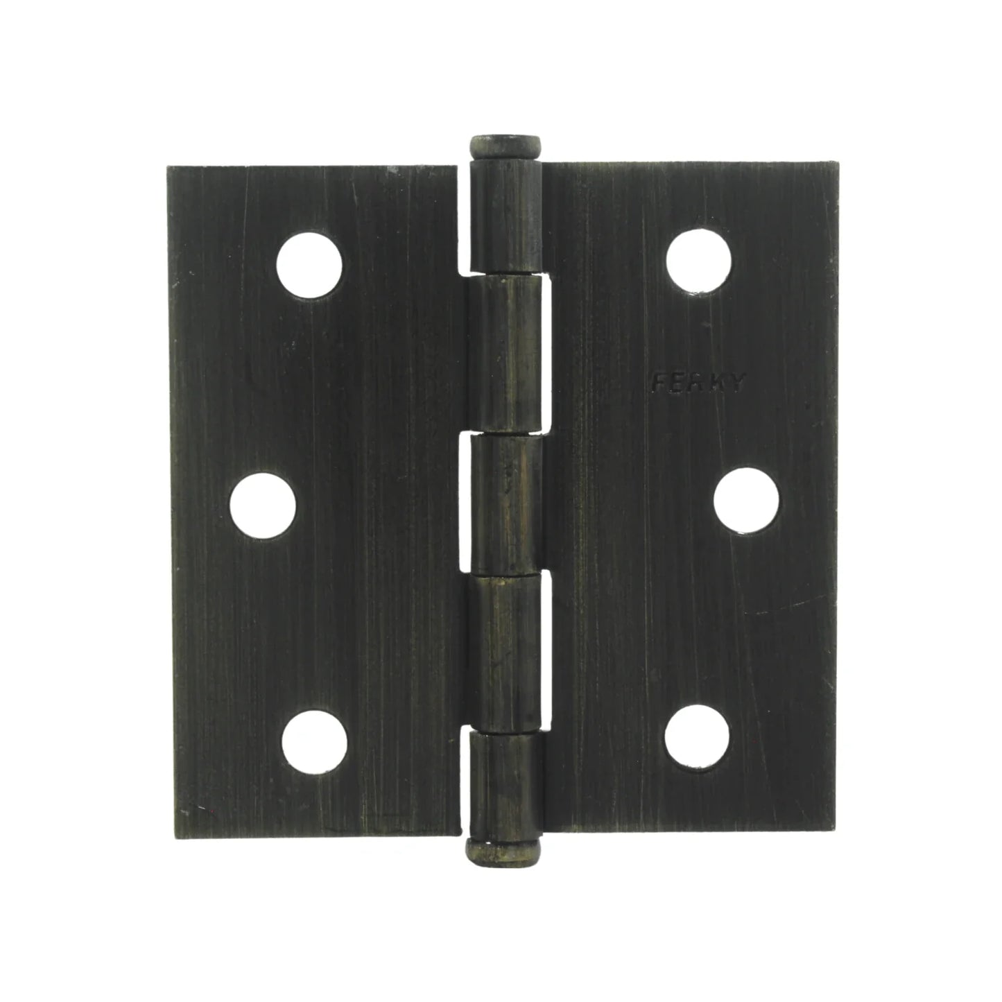 Bisagra latón antiguo 3"x3" cabeza plana Ferky BC3-LA-PC