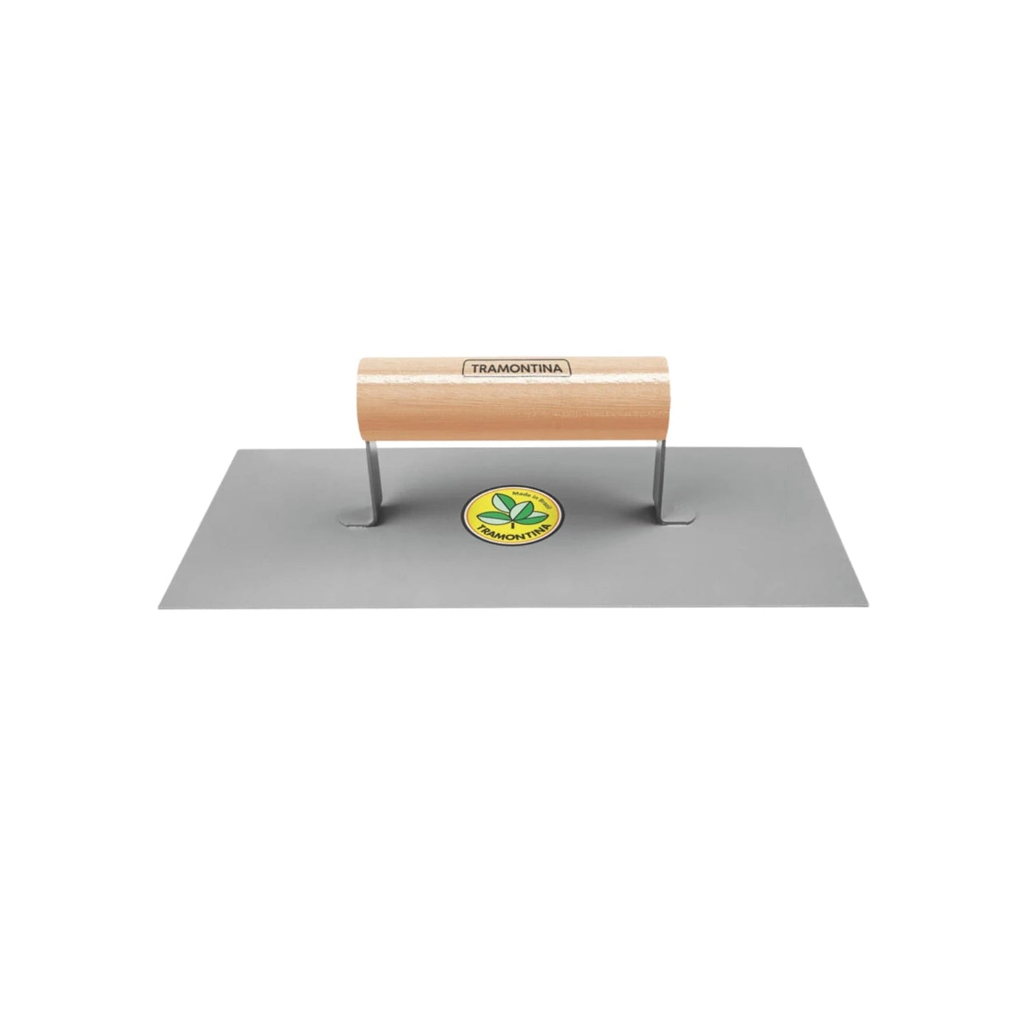 Llana lisa Tramontina con mango de madera, herramienta de albañilería para aplicar cemento o yeso.