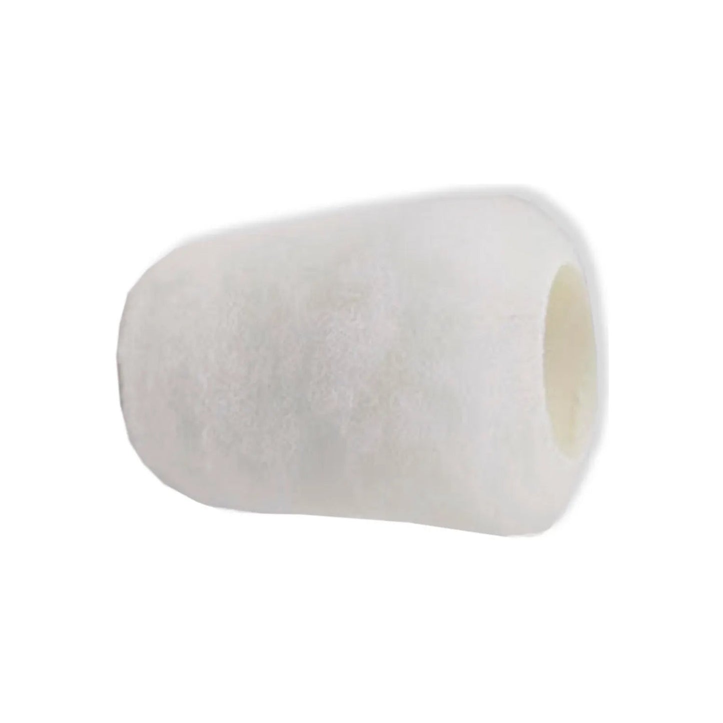 Repuesto de rodillo de pintura profesional blanco 4 pulgadas, felpa de 3/4" para acabados lisos