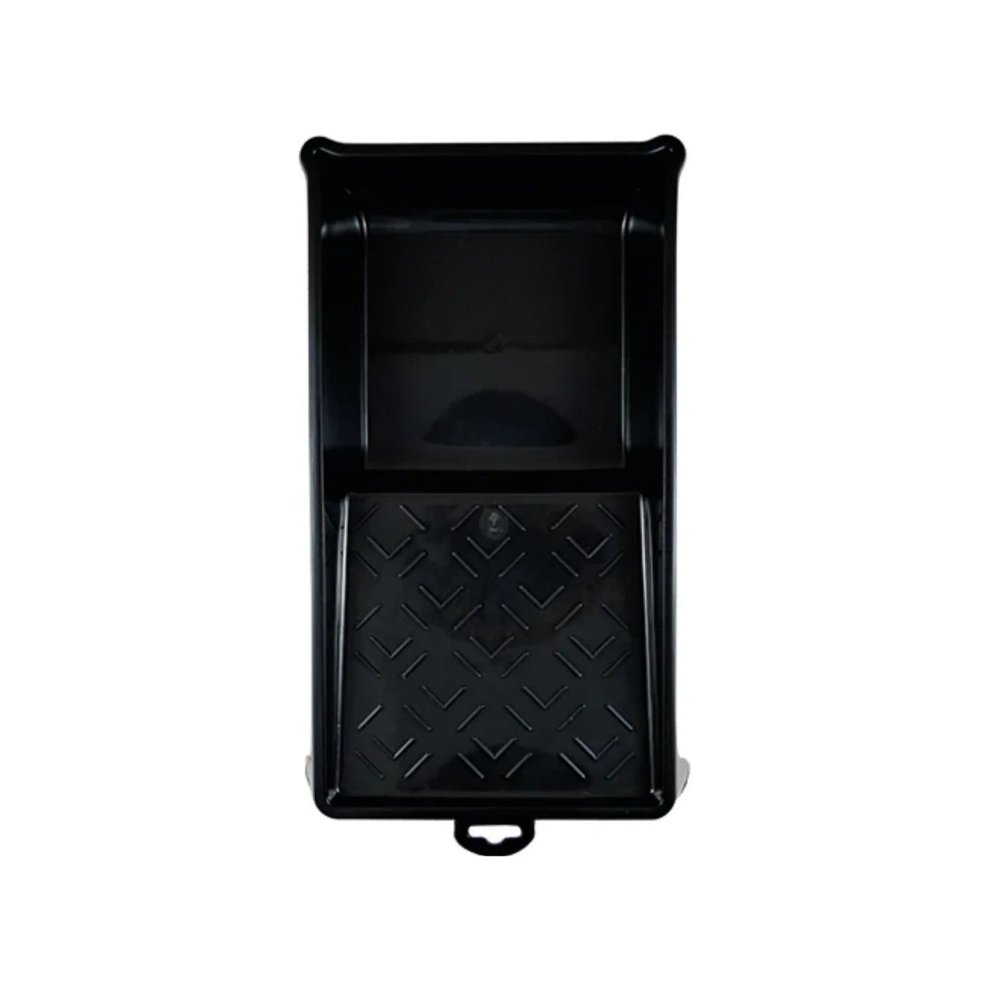 Charola para pintar mini negra con área de rodillo texturizada para proyectos pequeños y rodillos de 4"