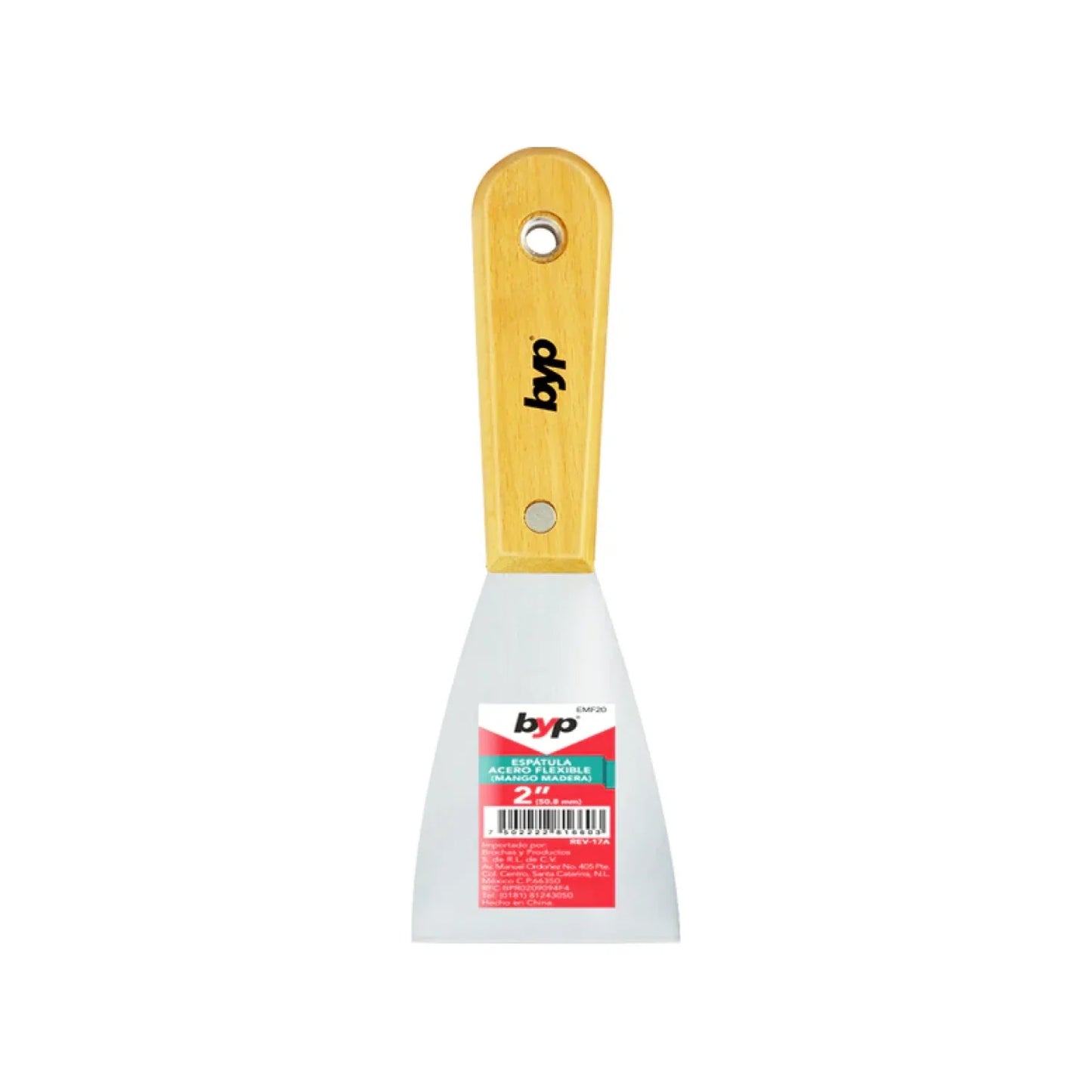 Espátula 2" mango de madera Byp EMF20