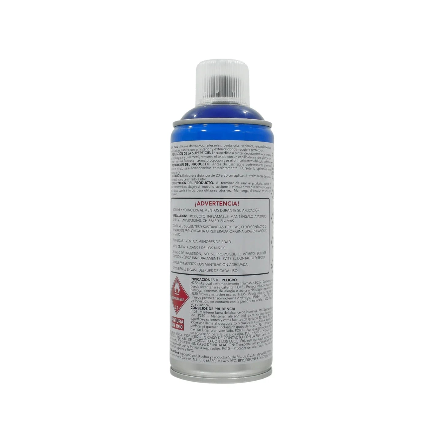 Pintura en aerosol azul regio acrílico 400 ml Byp Super ARES00