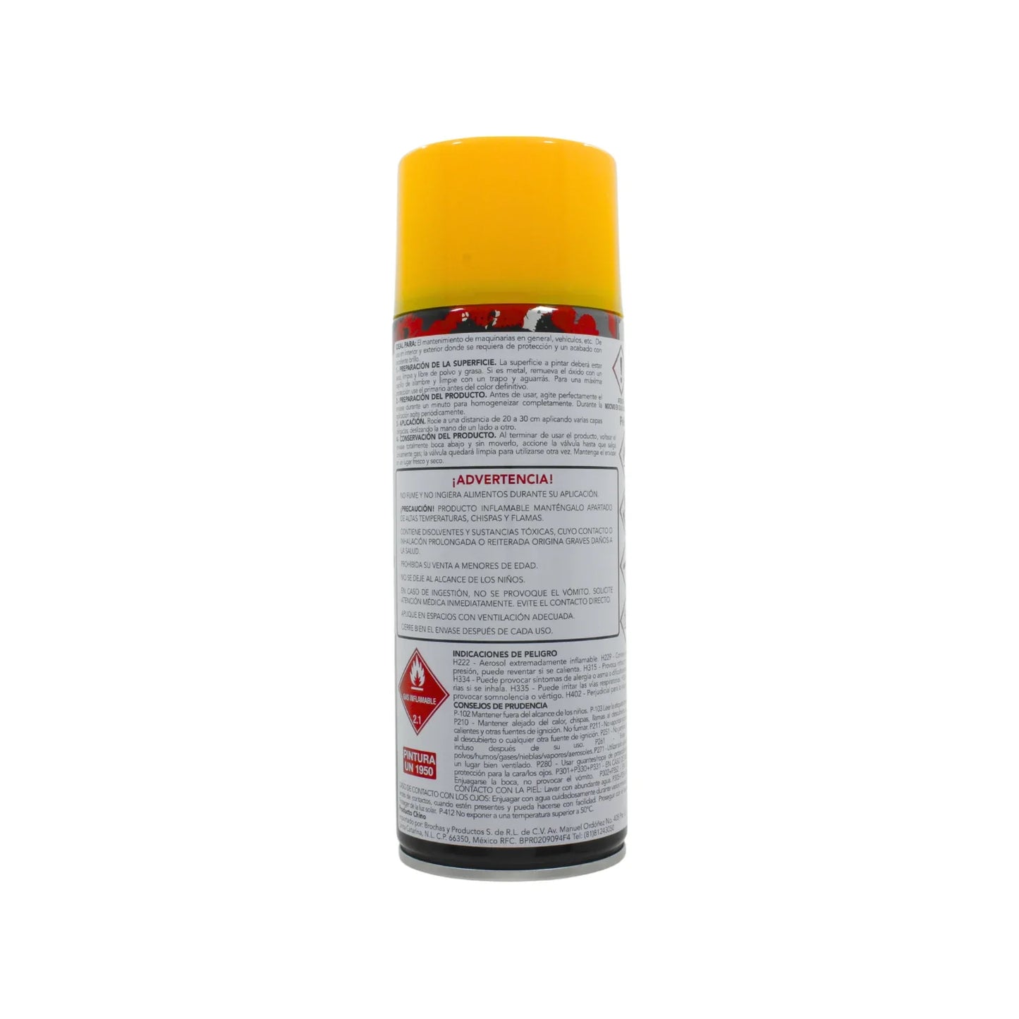 Pintura amarillo maquinaria 400 ml Byp