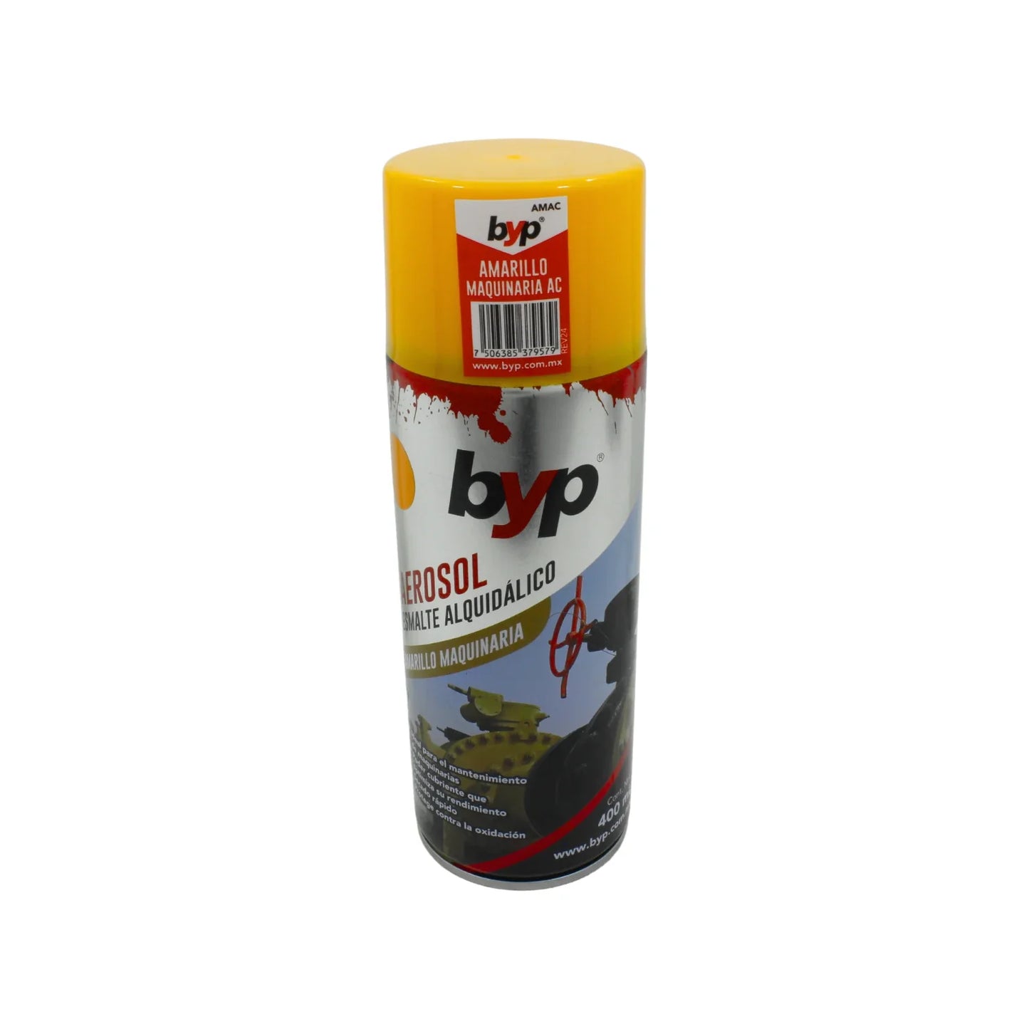 Pintura amarillo maquinaria 400 ml Byp