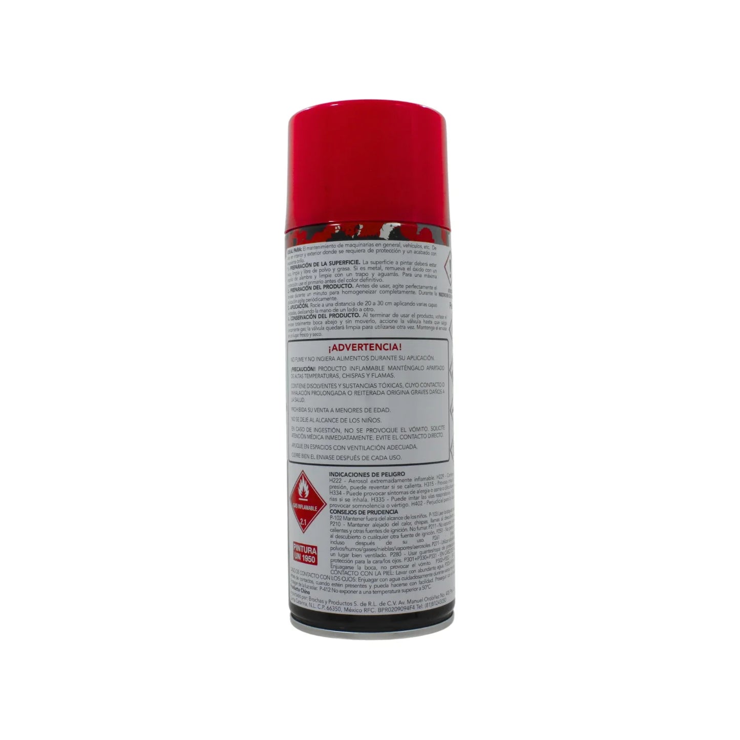 Pintura rojo maquinaria 400 ml Byp