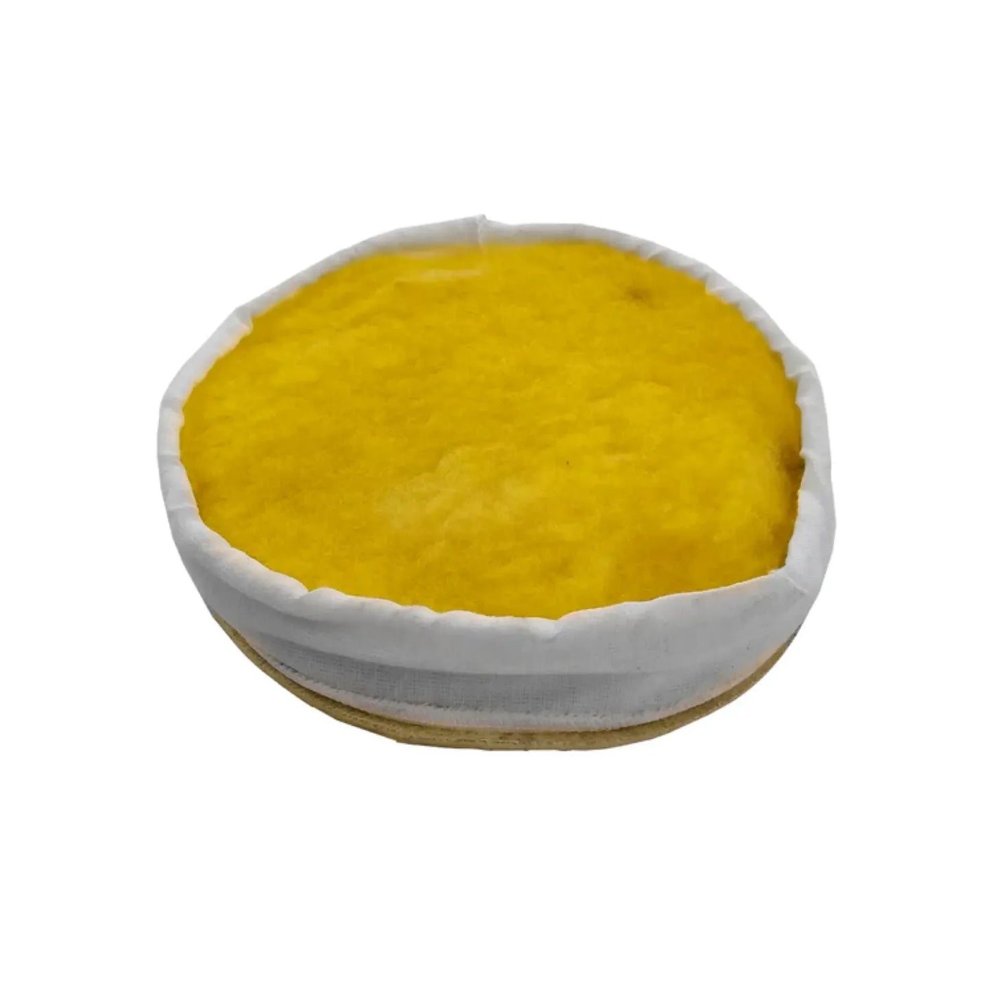 Disco pulidor de lana de oveja natural con respaldo de velcro para pulidoras orbitales, diámetro circular