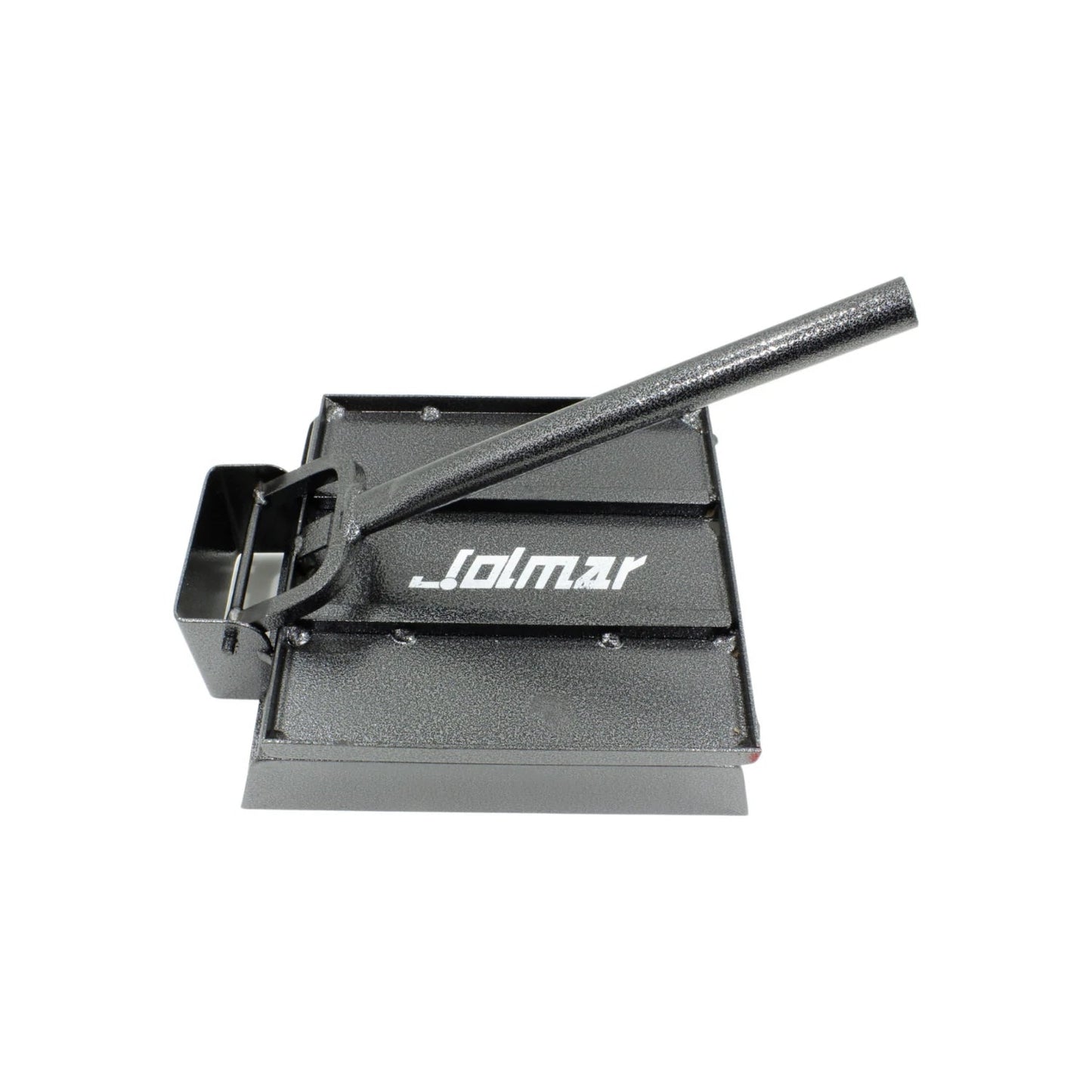 Prensa tortilladora manual Jolmar gris texturizado, tamaño chico para cocina doméstica.