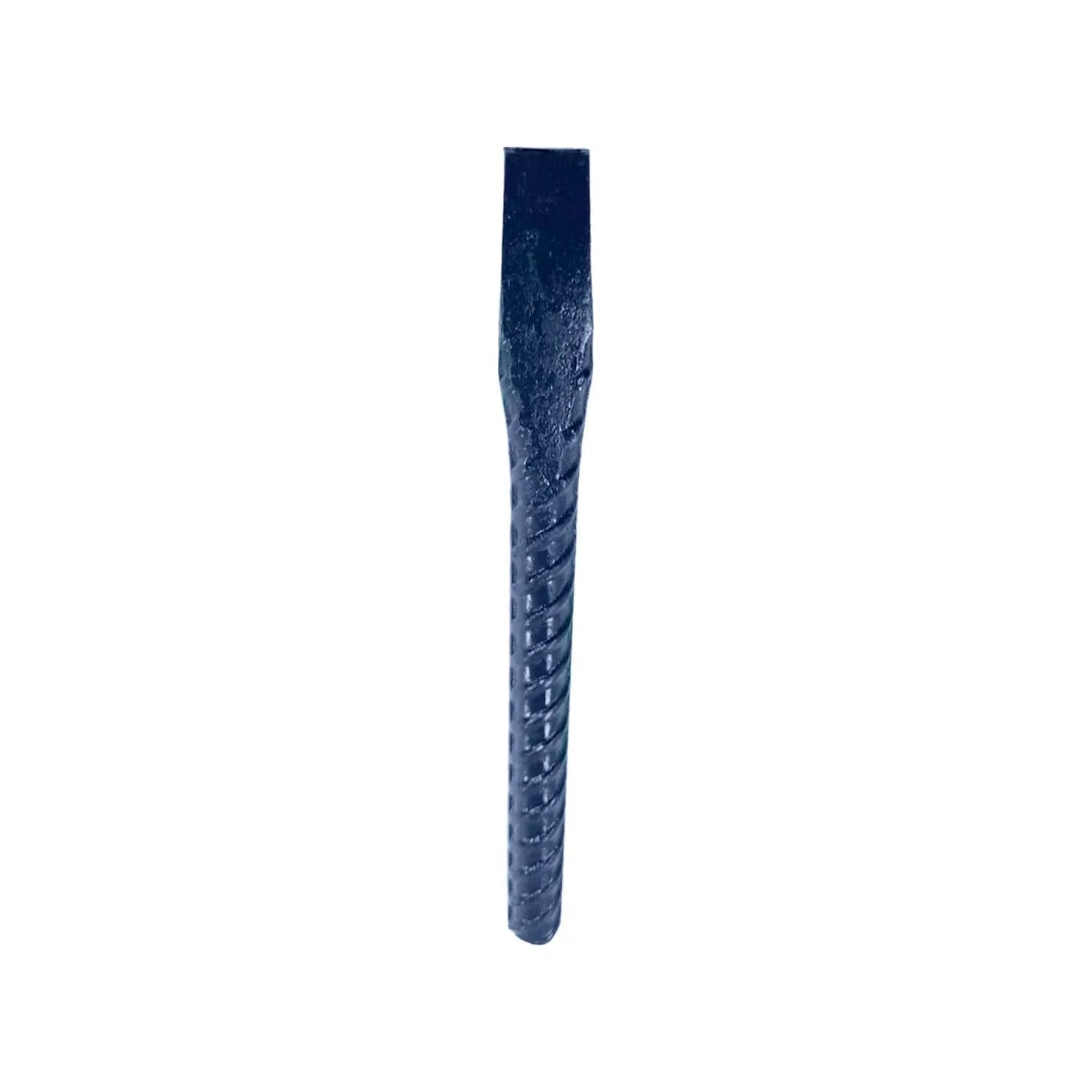 Cincel azul de varilla corrugada 3/4" forjado, herramienta robusta para picar concreto