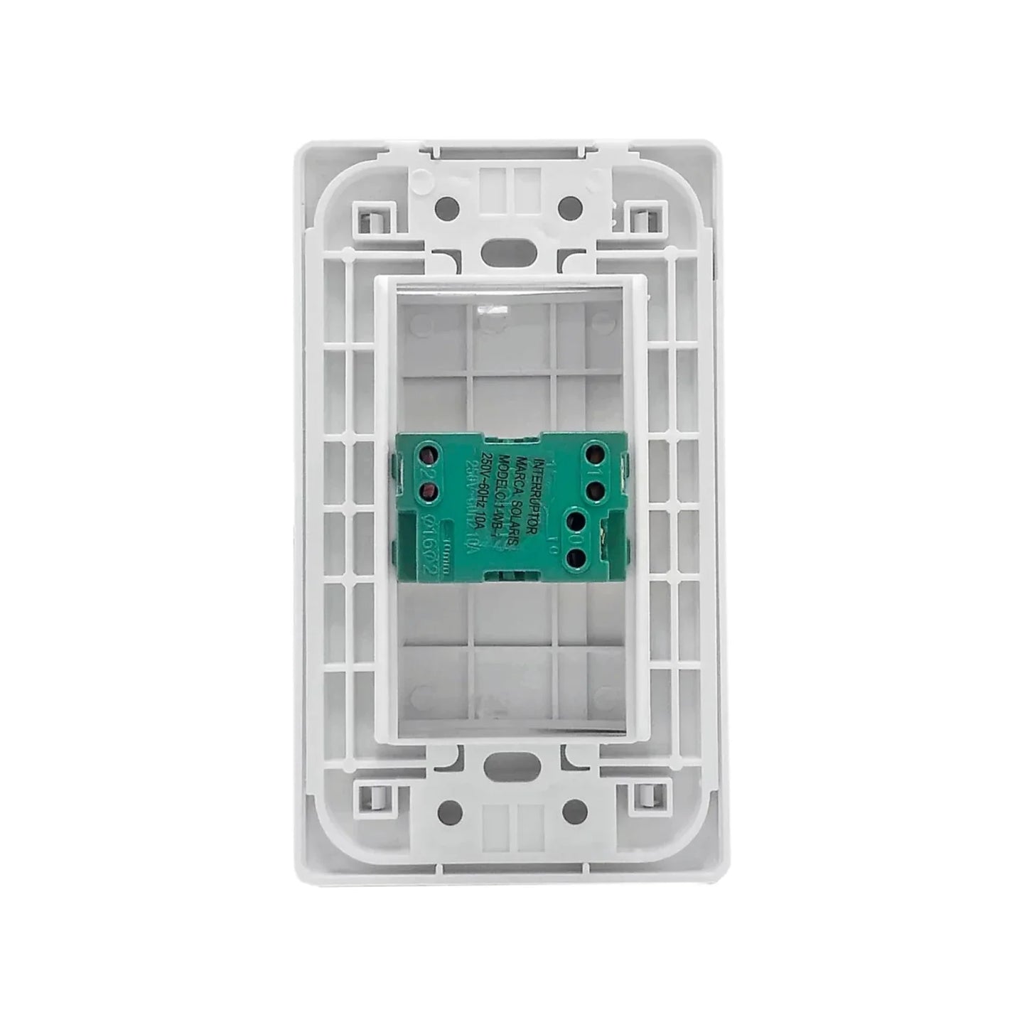 Placa 1 apagador escalera blanca Solaris 1WB-1 ultra