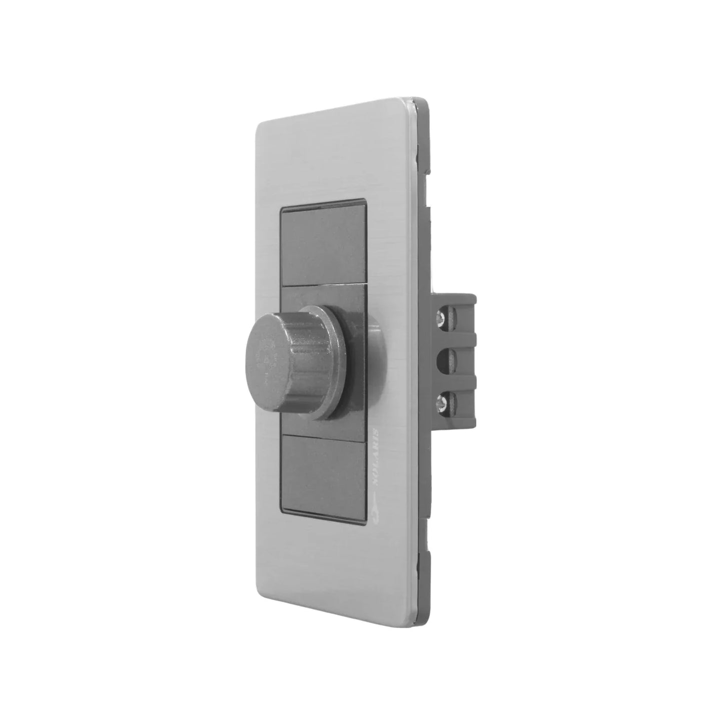 Placa 1 dimmer negro Solaris AL-11-NG