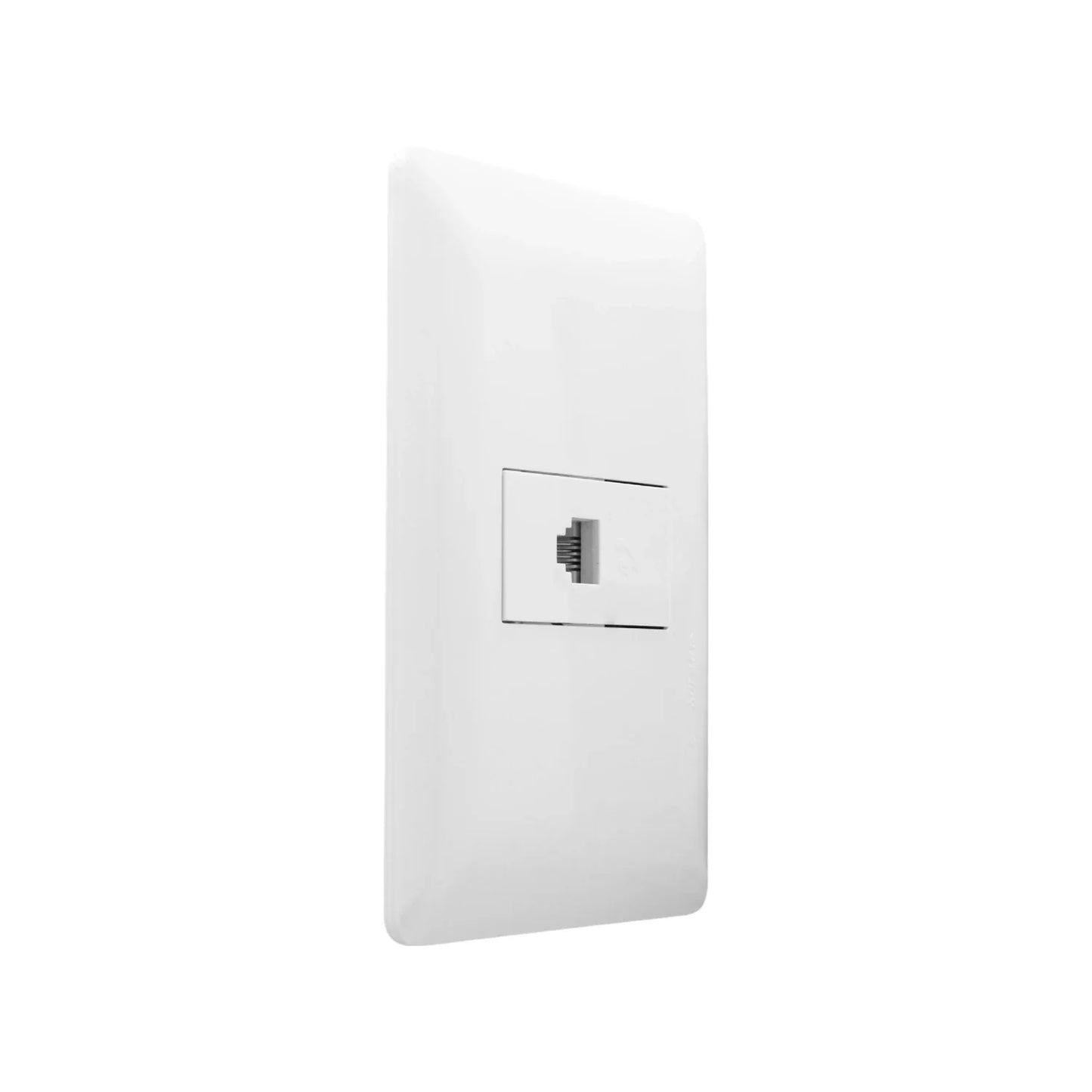 Placa 1 entrada para teléfono blanco Solaris ECO-8-BC