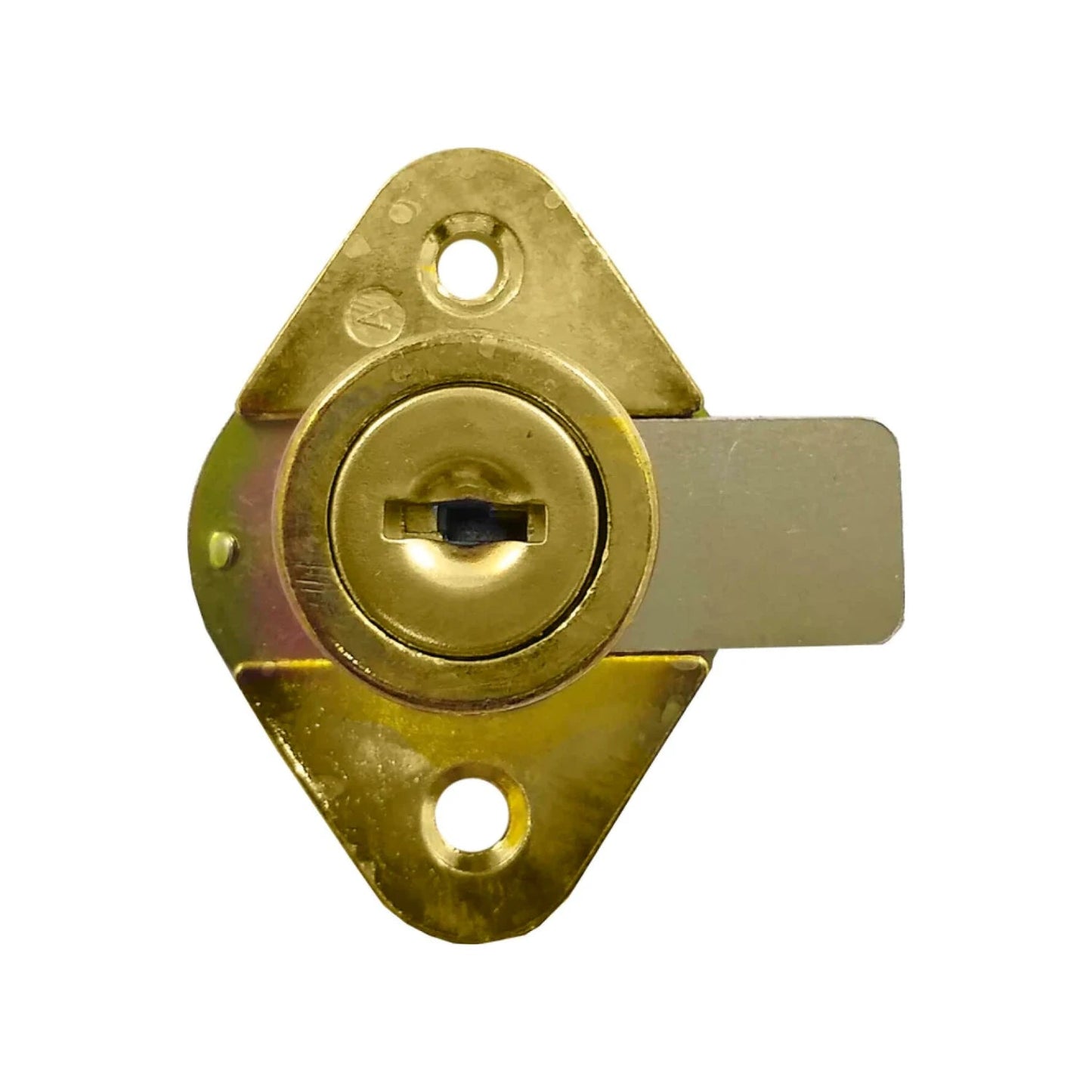 Cerradura de cajón dorada de latón para muebles, chapa de seguridad para armario con mecanismo de llave.