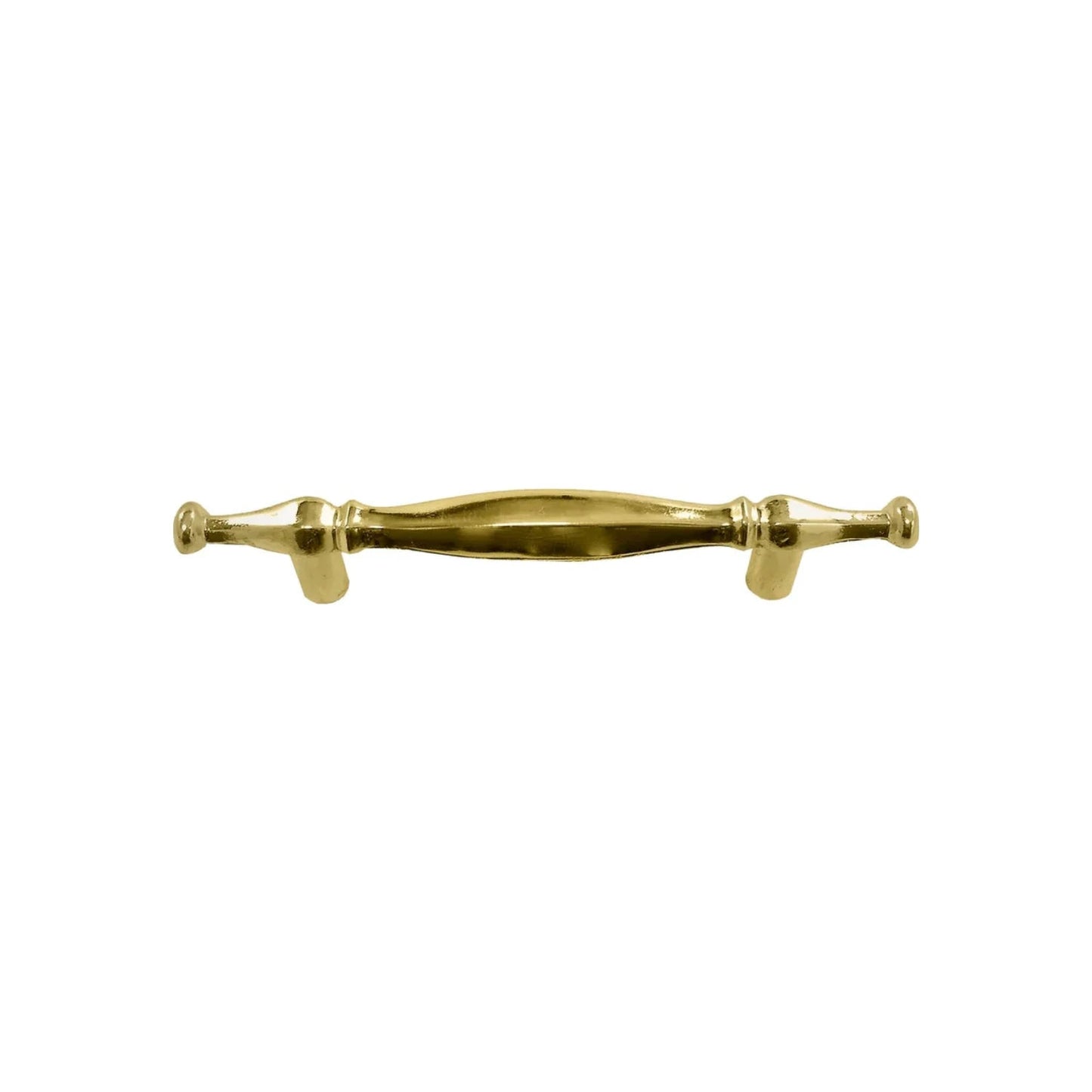 Jaladera de latón brillante 76 mm con diseño egipcio para armarios y cajones
