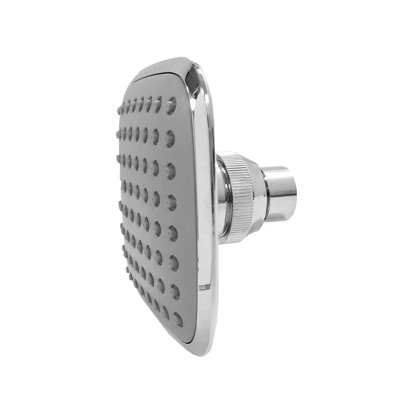 Regadera cuadrada cromada para ducha, con boquillas de silicona antical