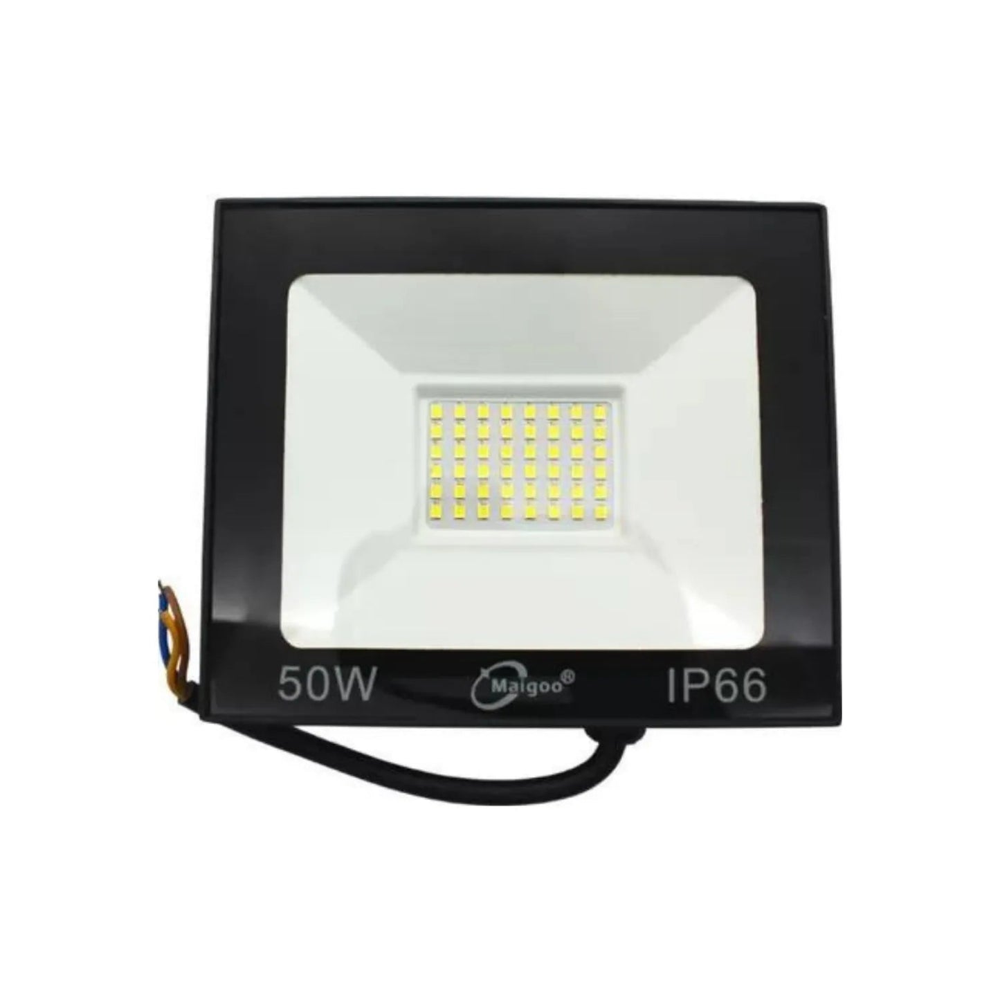 Reflector LED Maigoo 50W negro, resistente a la intemperie IP66 para exteriores