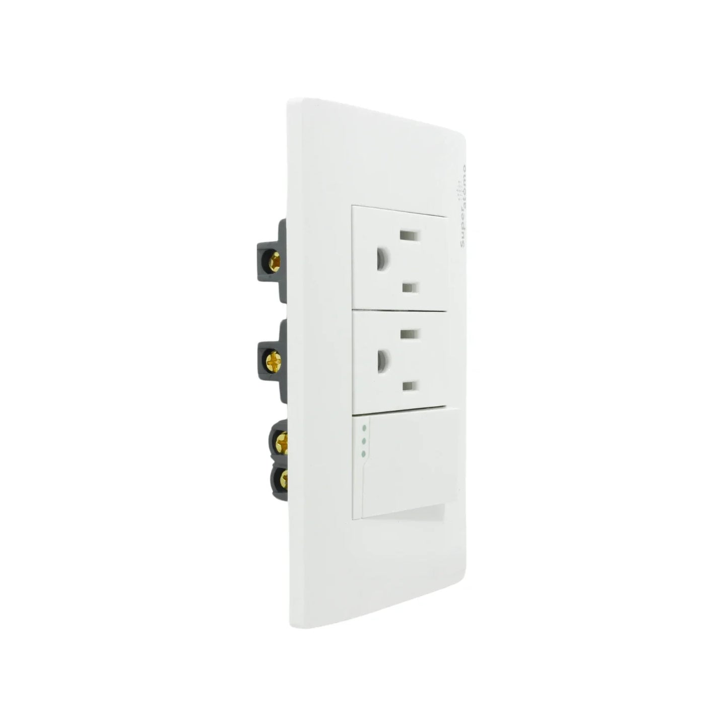 Placa 1 pagador escalera/2 contactos Super átomo SA1406-MB