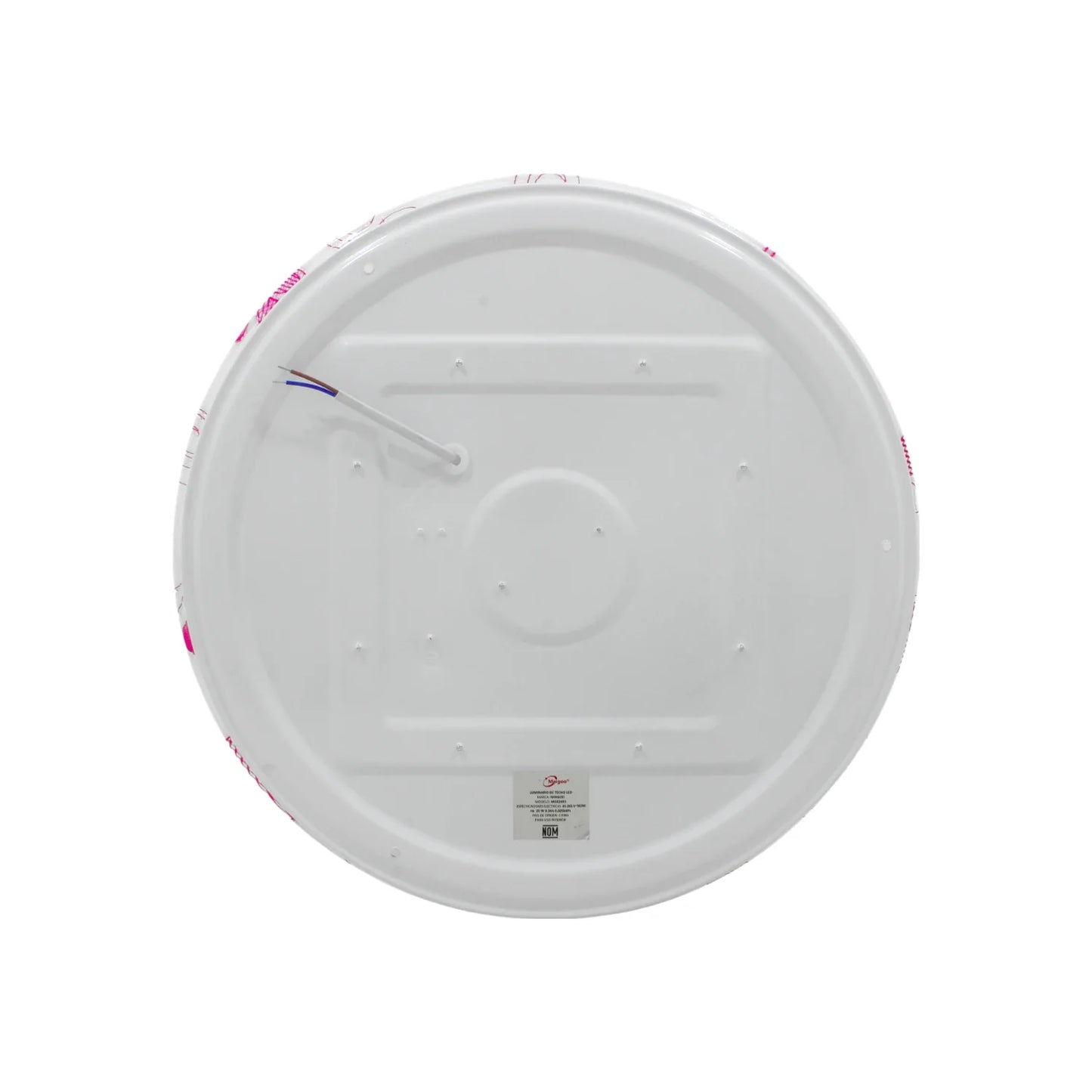 Lámpara 25 W redonda sobreponer rombo rosa Maigoo MG02403