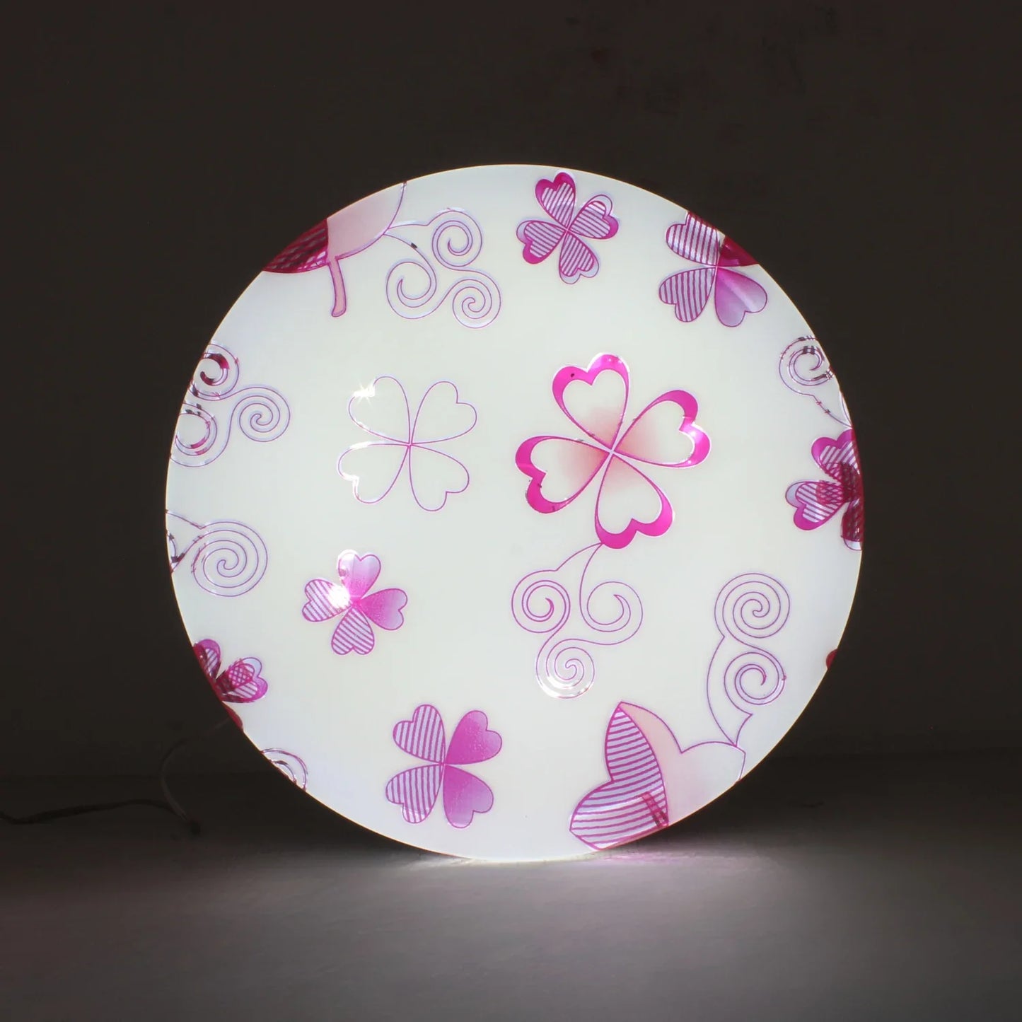 Lámpara 25 W redonda sobreponer rombo rosa Maigoo MG02403