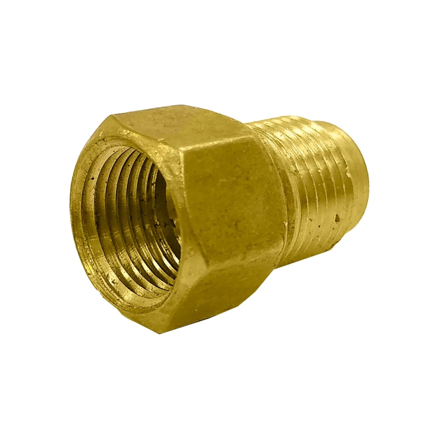 Conector adaptador de latón hexagonal rosca interna hembra a externa macho para plomería