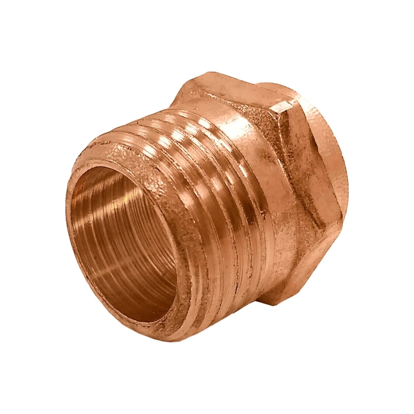 Conector cobre 1/2" (13 mm) rosca exterior (macho)