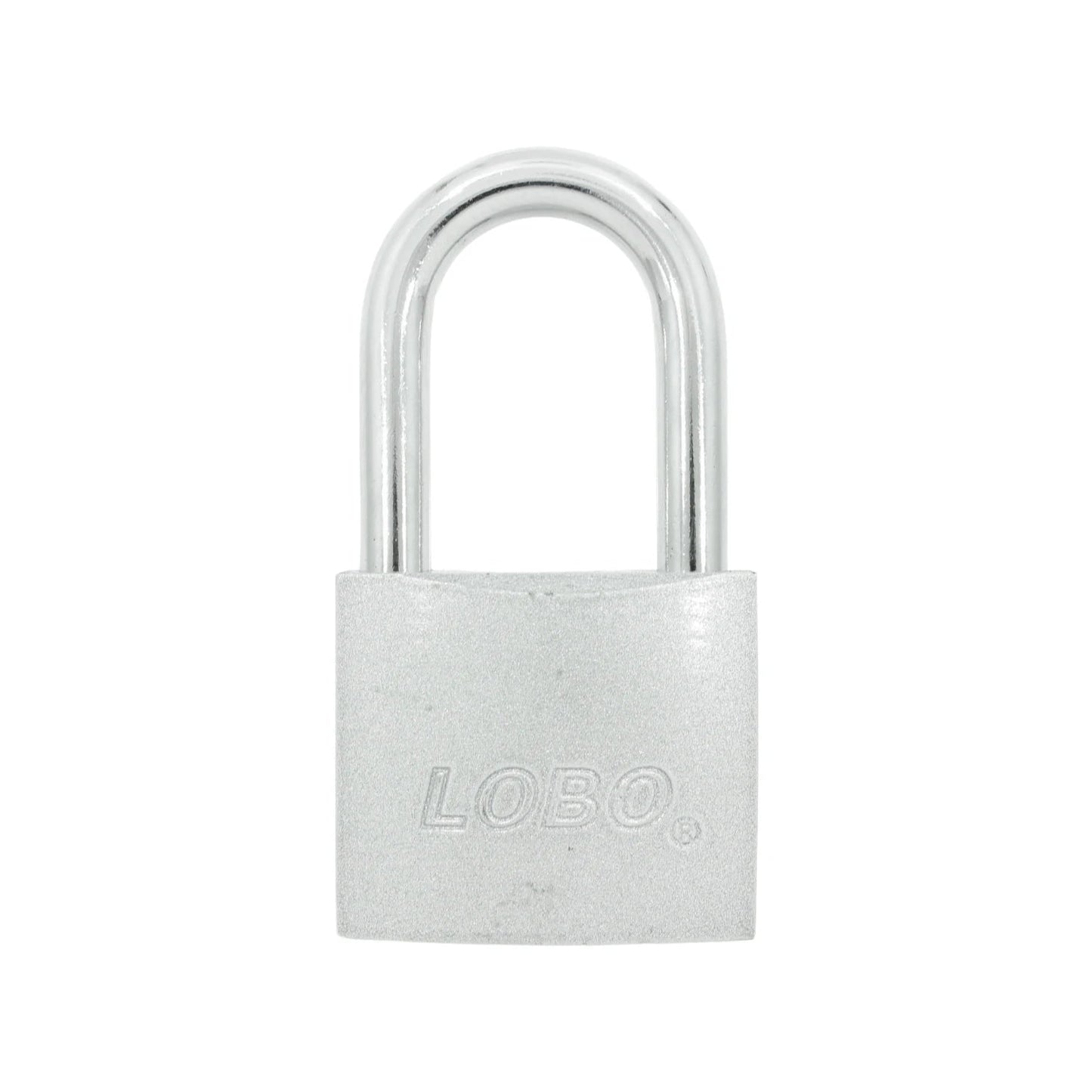 Candado de seguridad LOBO 50mm con gancho largo color plata