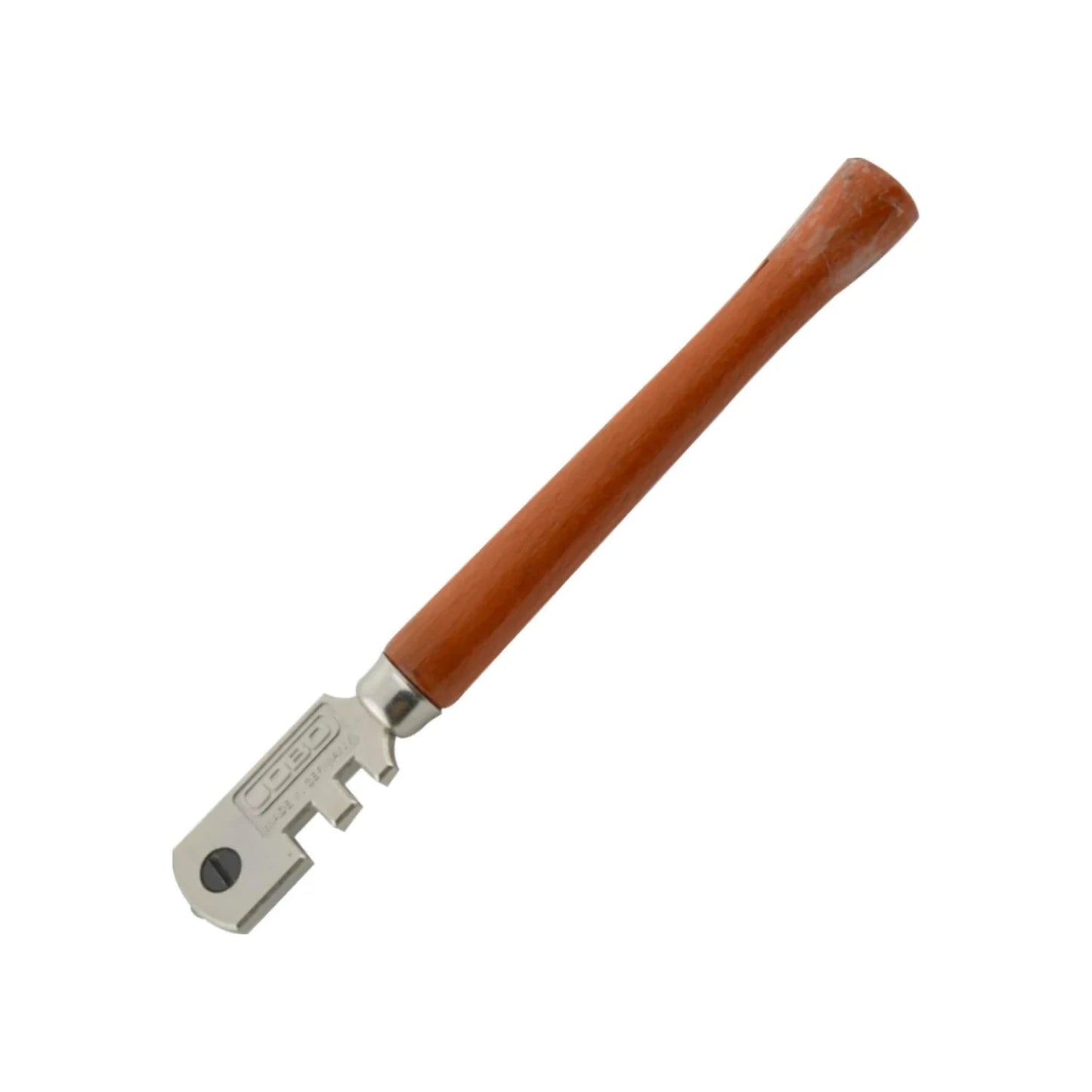 Cortador de vidrio Jobo U-950 con mango de madera marrón. Herramienta manual para corte preciso.