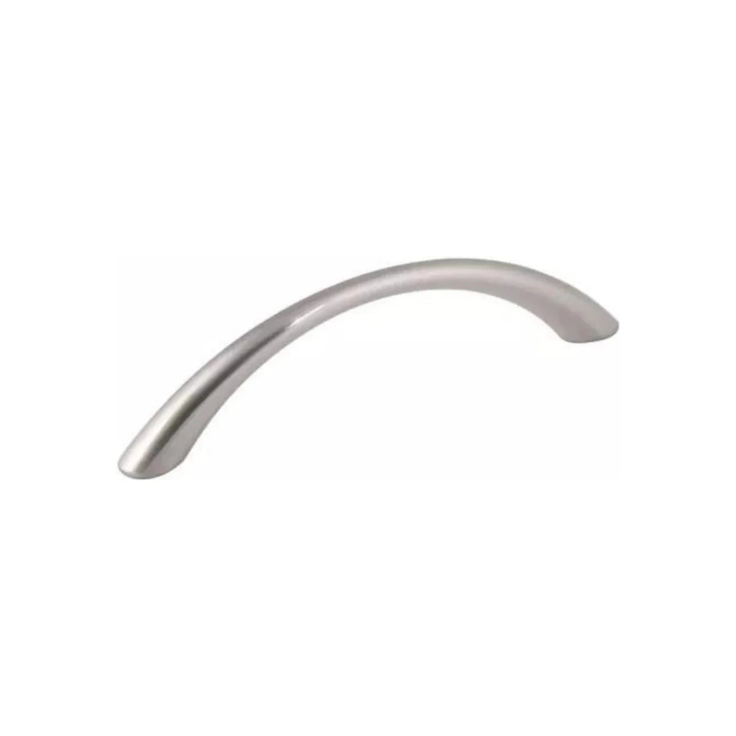 Jaladera de arco níquel satinado 96mm para gabinetes y cajones de cocina o muebles